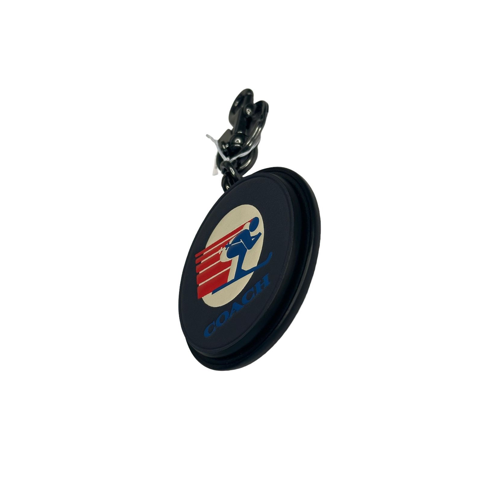 Coach Coach Key Fob In Signature Canvas With Ski Speed Graphic Size ONE SIZE - 2 Thumbnail
