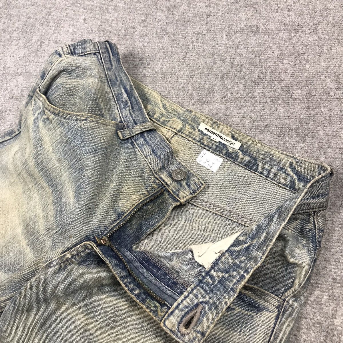 Japanese Brand SEMANTICDESIGN JAPAN DENIM BAGGY BOOT CUT PANTS Size US 32 / EU 48 - 15 Thumbnail