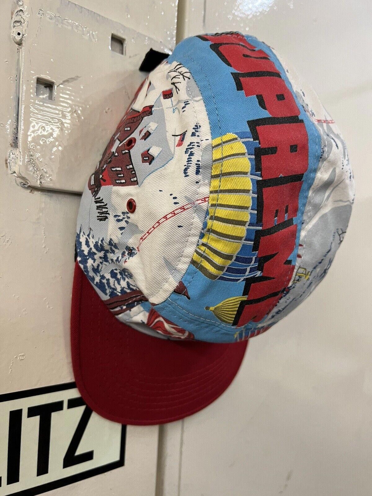 Supreme FW08 Supreme Ballon Lodge Box Logo 5 Panel Camp Cap Hat 2008 Size ONE SIZE - 9 Thumbnail