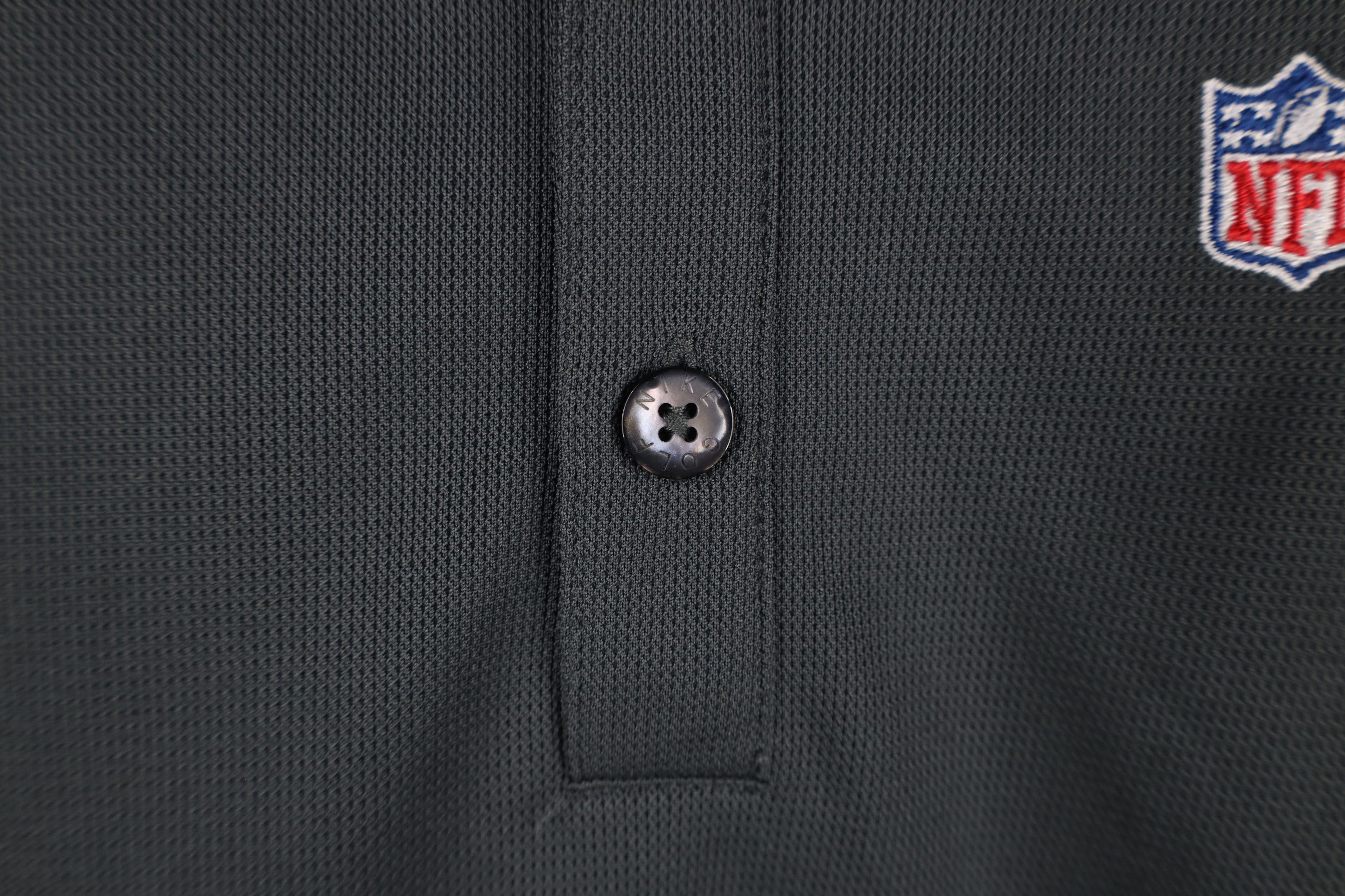 Nike × Vintage Nike NFL Out Vision Instant Replay Collared Polo Shirt Gray Size US M / EU 48-50 / 2 - 9 Thumbnail