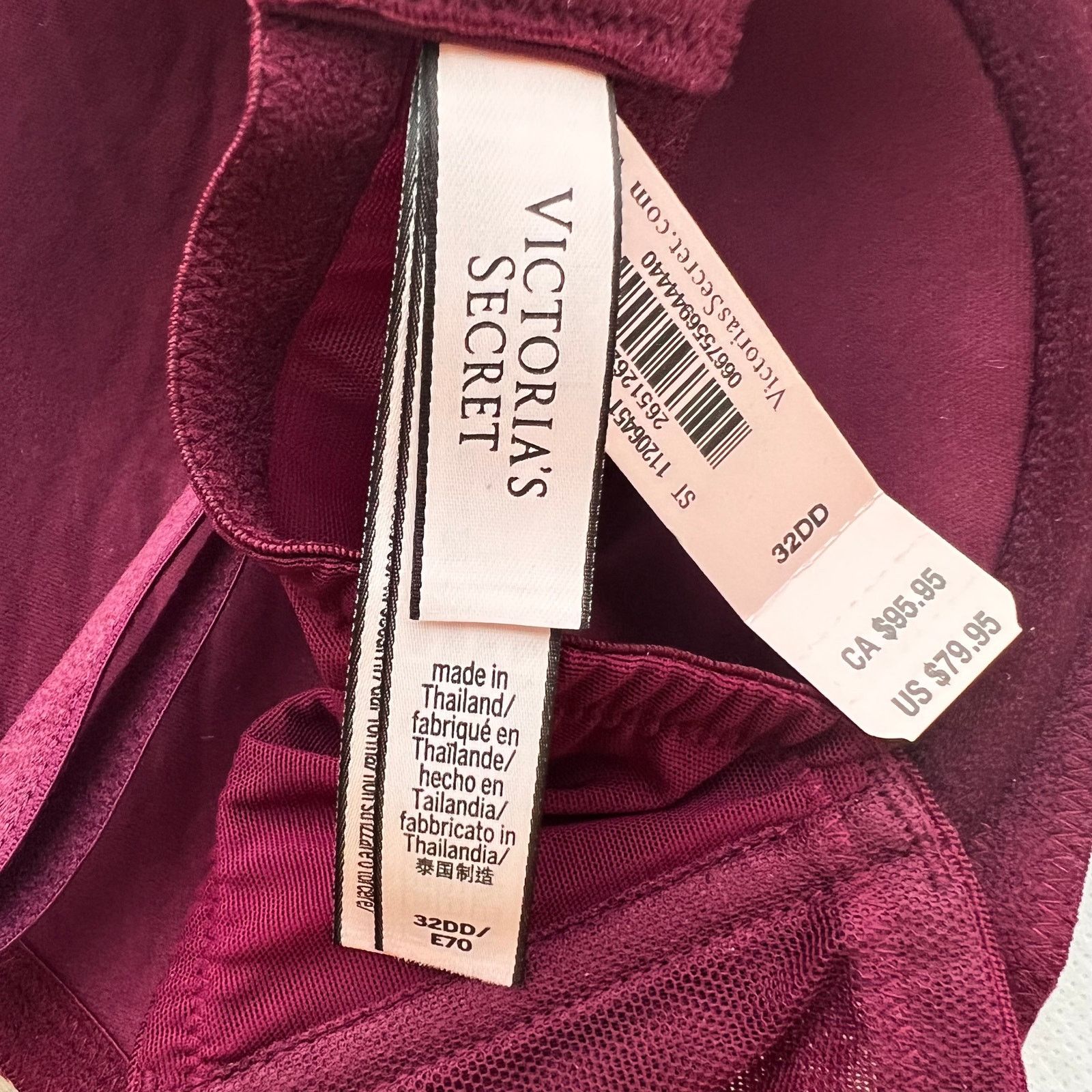 Victoria's Secret Victoria's Secret Dream Angels Embroidery Push-Up Bra, 32DD Size ONE SIZE - 7 Thumbnail