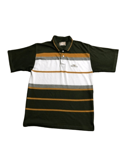 Burberry Vintage Thomas Burberry Striped Polo Size L Size US L / EU 52-54 / 3 - 1 Thumbnail