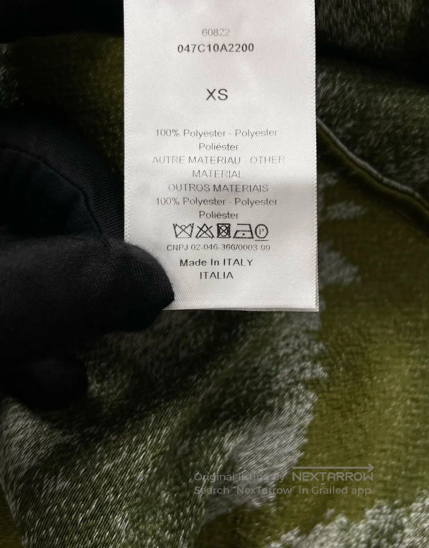 Dior Dior Green Gradient Tie-Dye Half-Zip Shell Jacket| Size XS / US 0-2 / IT 36-38 - 4 Thumbnail