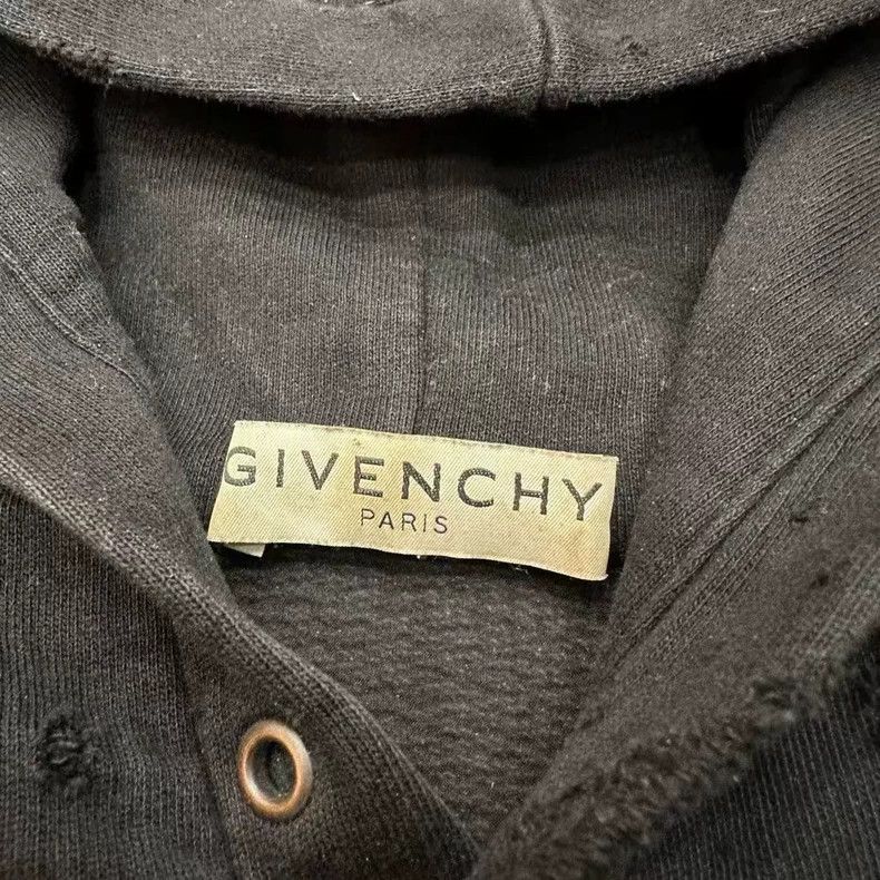 Givenchy Givenchy Classic Black Hole Letter Hooded Sweatshirt 2505-N Size US S / EU 44-46 / 1 - 4 Thumbnail