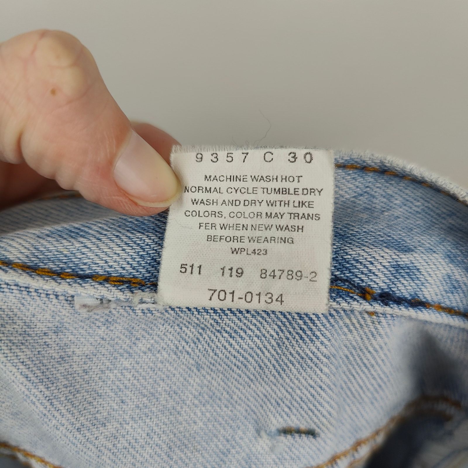 Levi's Vintage Levis 511 Jeans Womens 15x32 Light Wash High Size 32" / US 10 / IT 46 - 9 Thumbnail