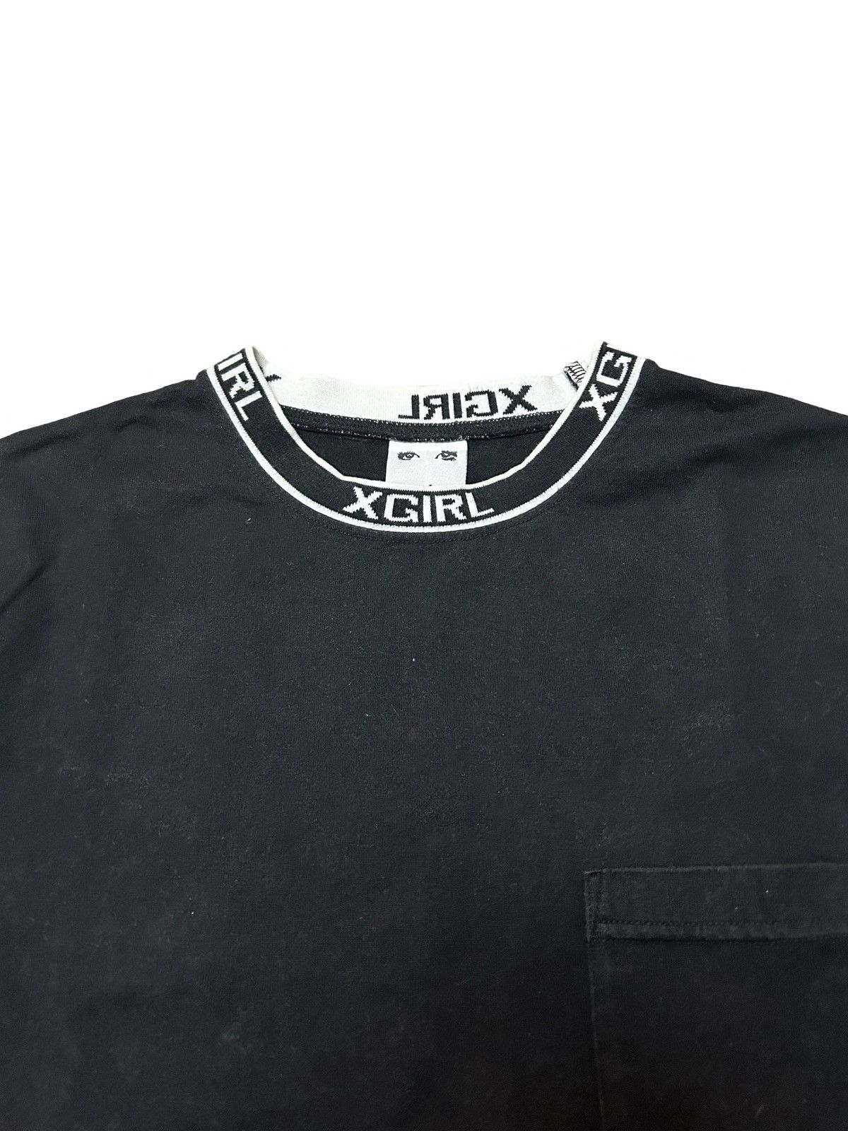Vintage × X-Girl Collar Logo Pocket T-Shirt Size S / US 4 / IT 40 - 1 Thumbnail