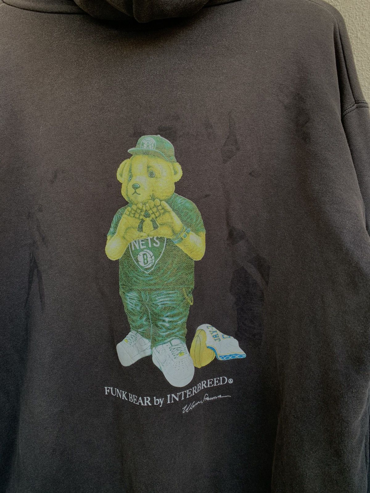 Vintage Vintage Funk Bear by Interbreed Hoodie Big Logo Faded Size US XL / EU 56 / 4 - 3 Thumbnail