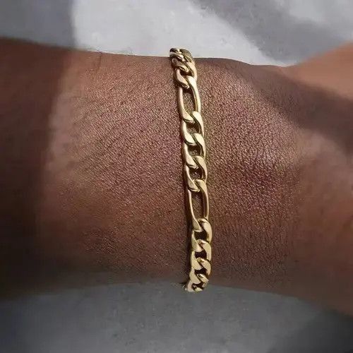 Other Gold Cuban Link Chain Bracelet – Streetwear Jewelry Size ONE SIZE - 1 Thumbnail