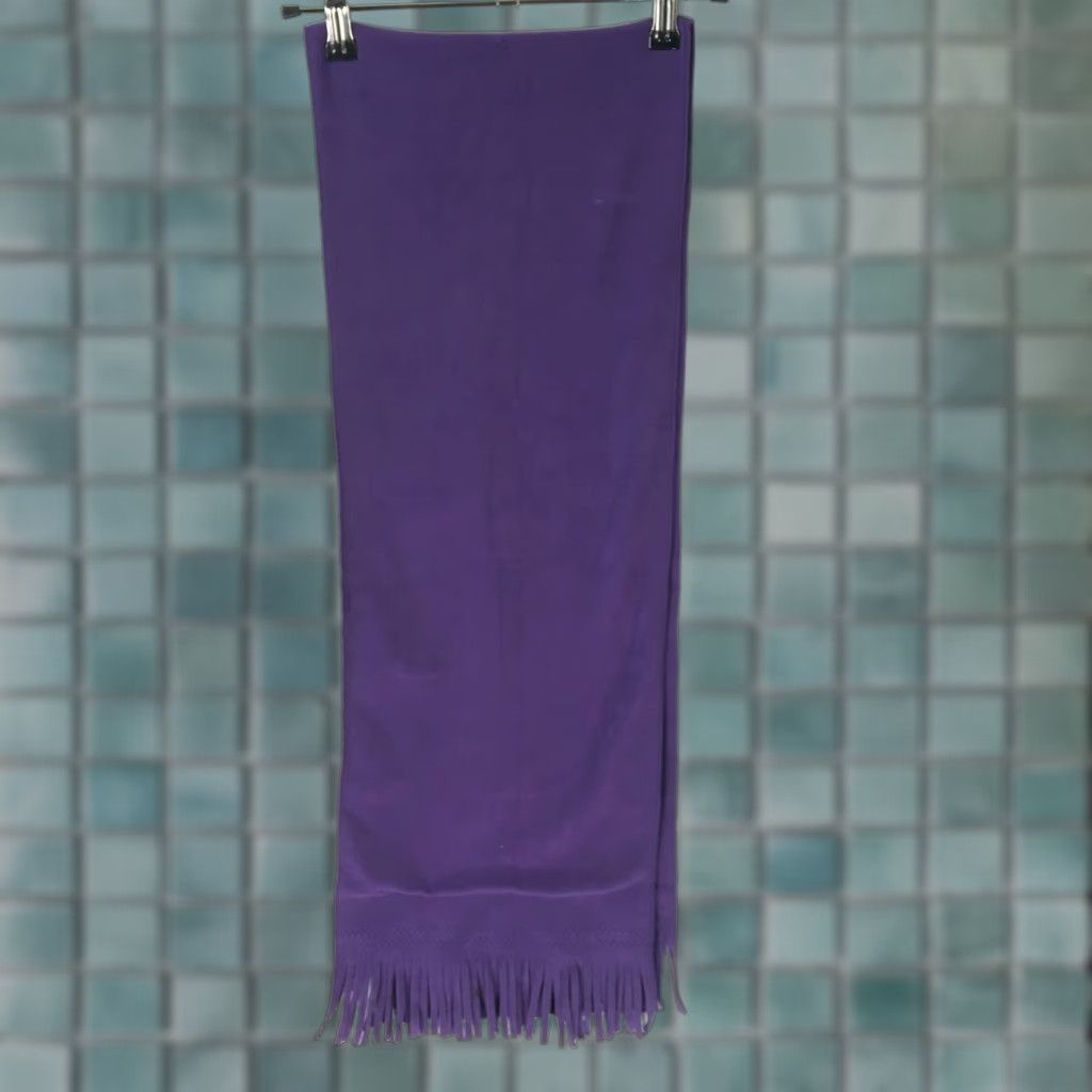 Vintage Womens Purple Shawl/Wrap Scarf One Size Casual Rectangle - Shawl Wrap Scarf Womens Purple One Size Size ONE SIZE - 1 Thumbnail