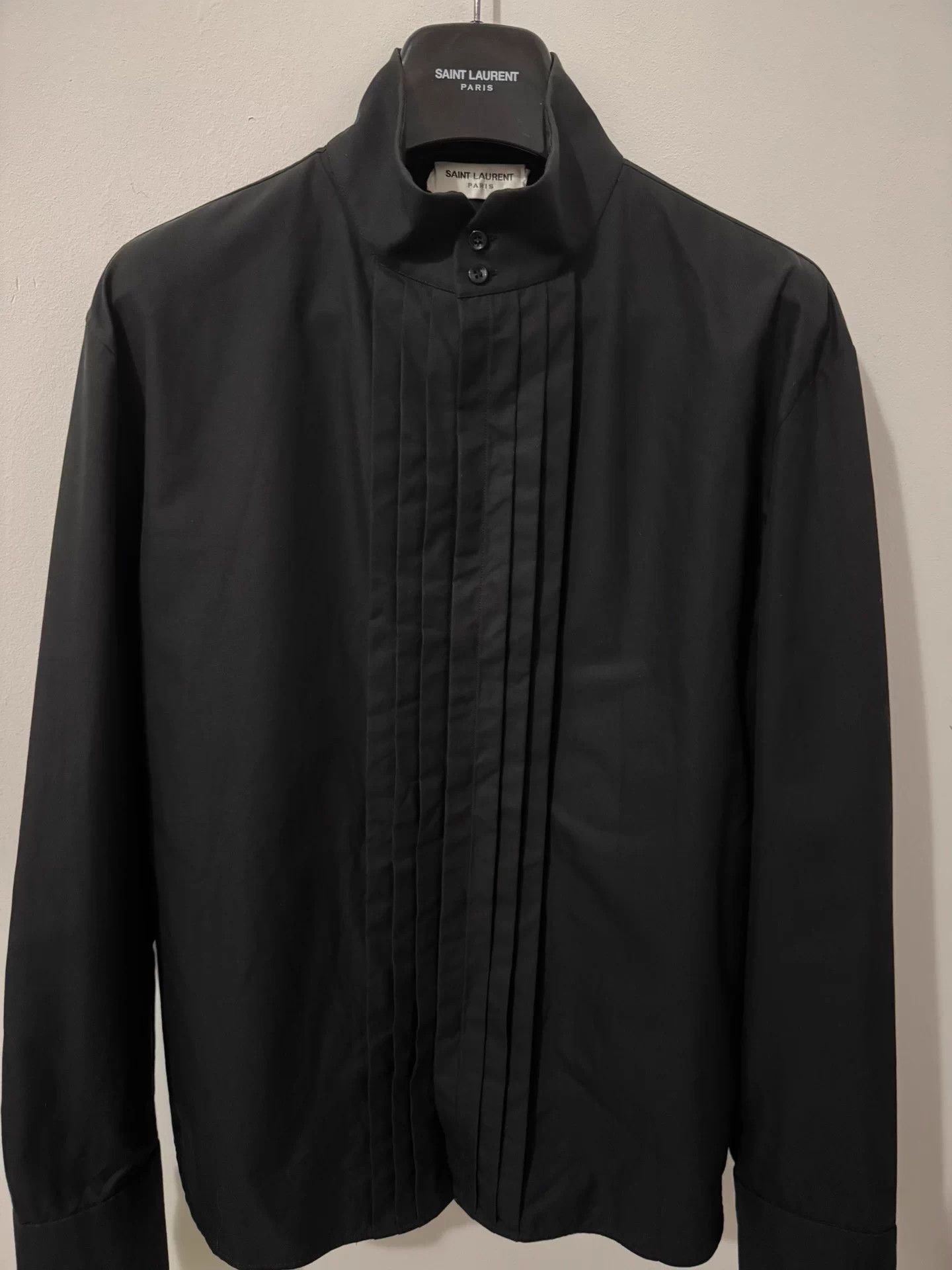 Saint Laurent Paris Saint Laurent SLP stand-up collar accordion shirt Size US XXL / EU 58 / 5 - 1 Thumbnail
