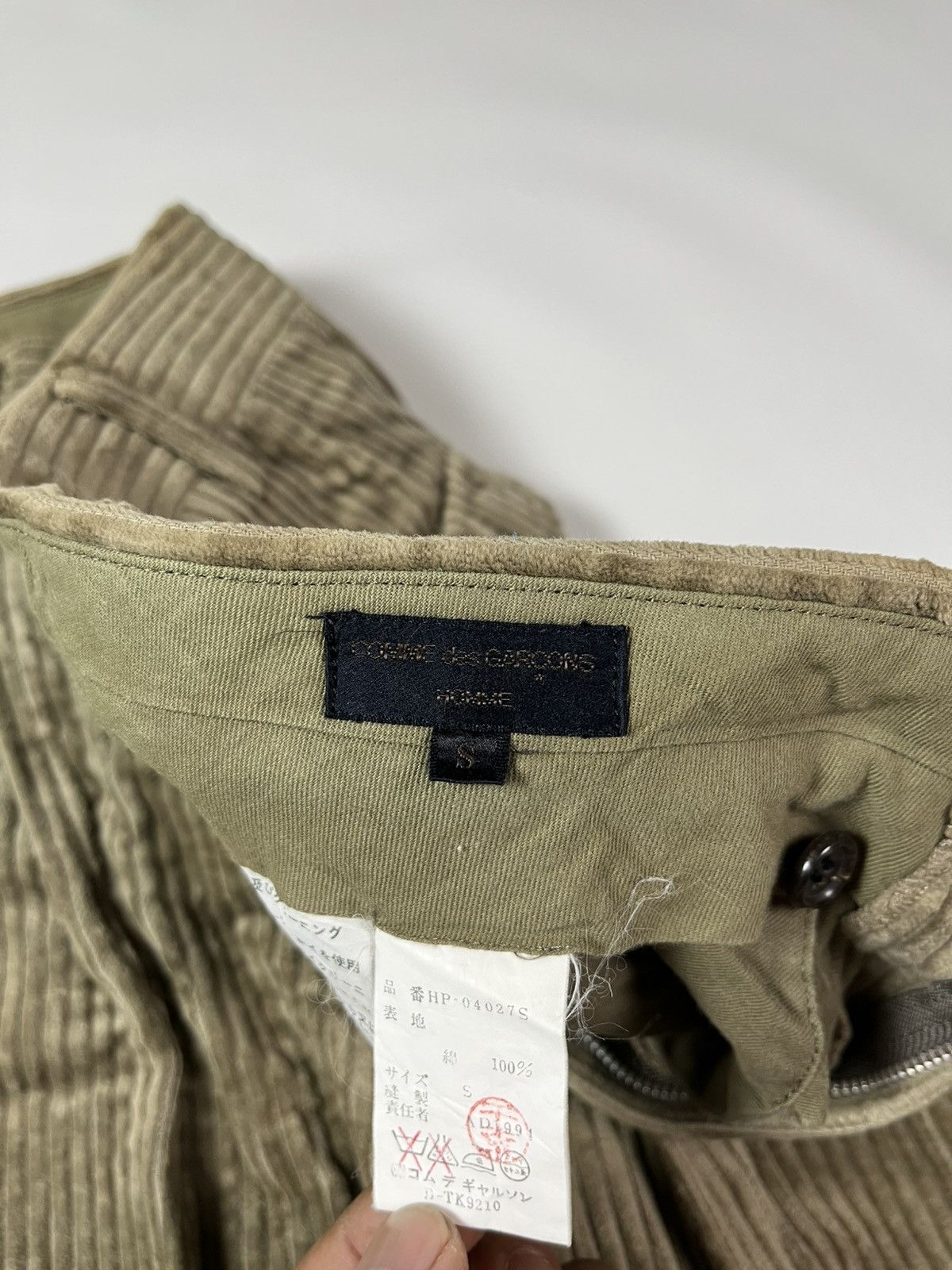 Comme des Garcons Homme 90's CDG HOMME CORDUROY PANTS Size US 30 / EU 46 - 7 Thumbnail