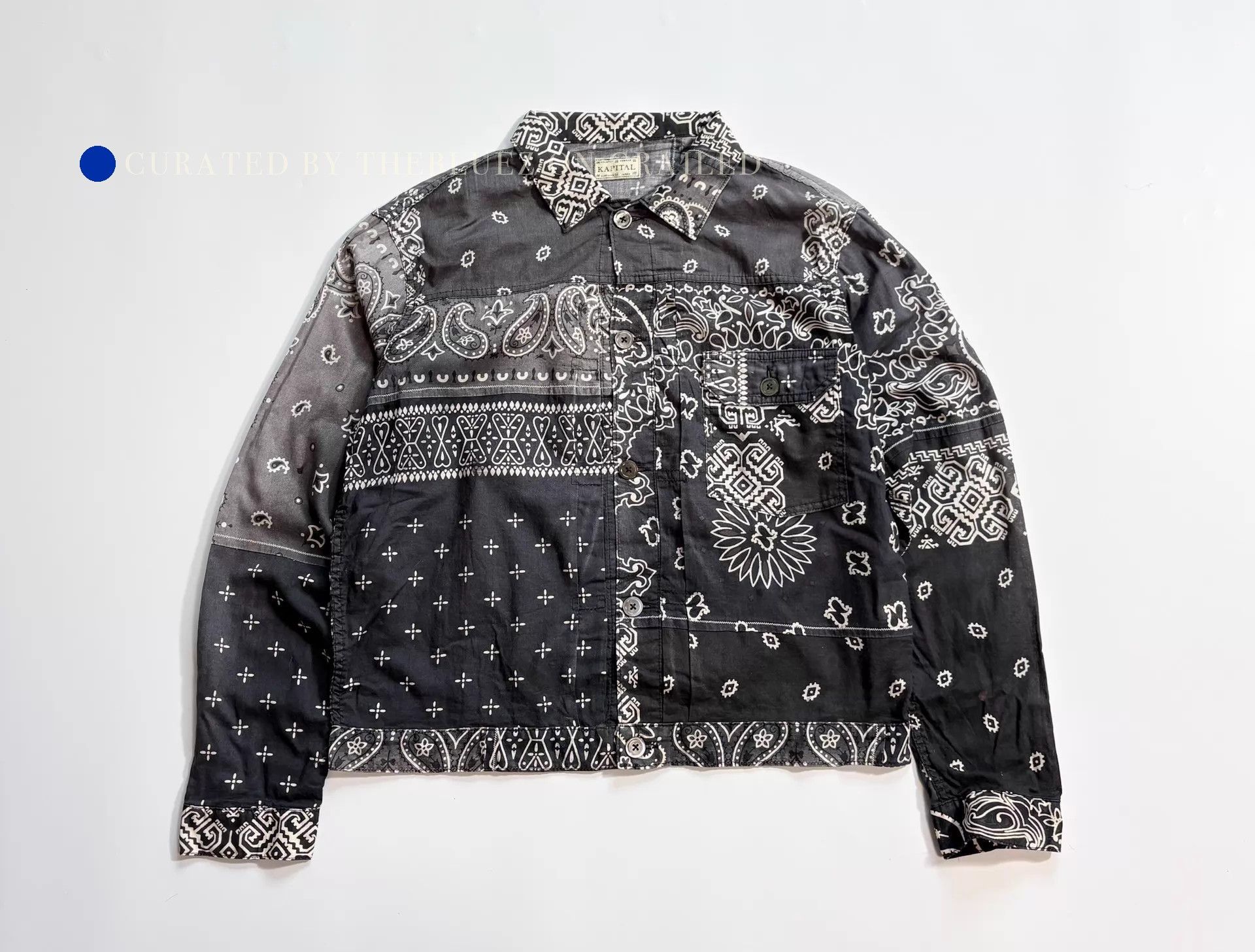 Kapital Distressed Multi-Color Floral Button-Up Shirt Size US M / EU 48-50 / 2 - 1 Thumbnail