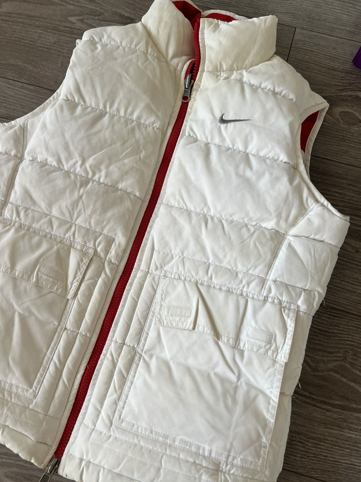 Vintage ‼️Vintage Embroidered Swoosh Logo Insulated Reversible Vest‼️ Size S / US 4 / IT 40 - 17 Thumbnail