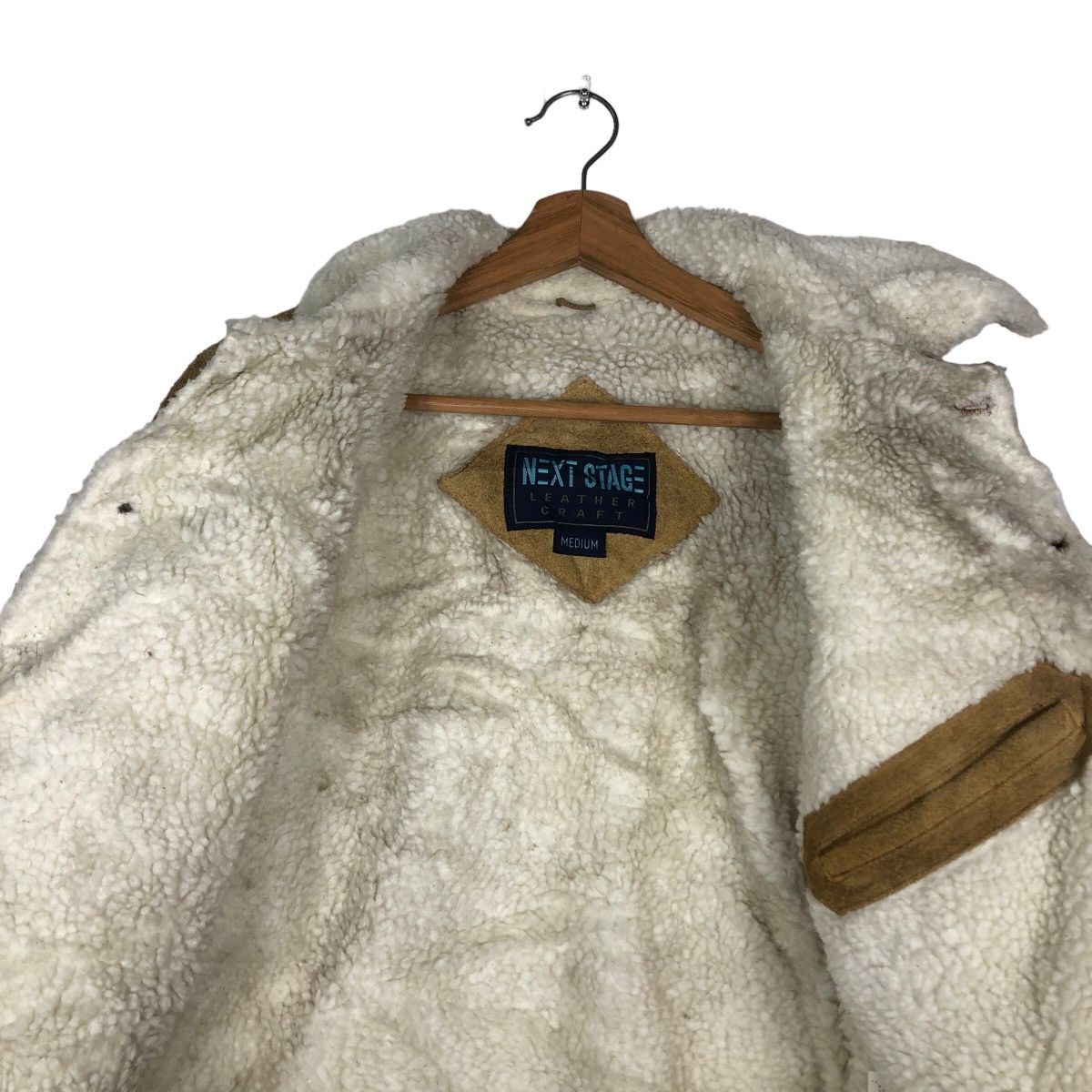 Issey Miyake 🔥Vintage Cropped Biker Leather Jacket Next Stage Sherpa Size US M / EU 48-50 / 2 - 13 Thumbnail