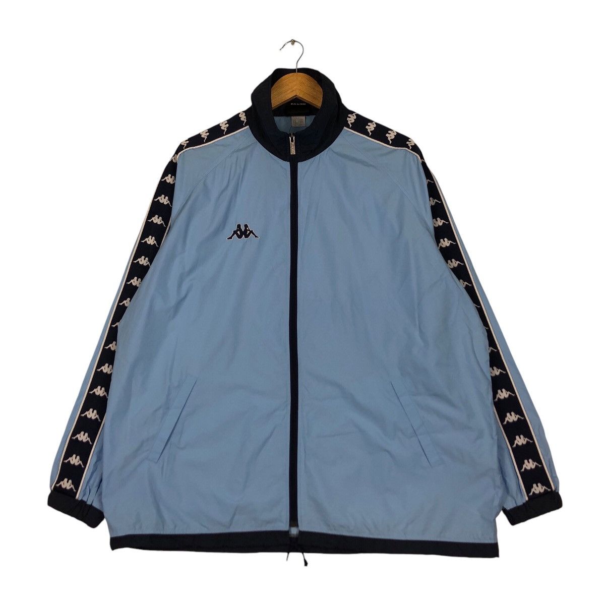 Kappa × Vintage Vintage Kappa Windbreaker Light Jacket Side Tape XL Size US XL / EU 56 / 4 - 1 Thumbnail