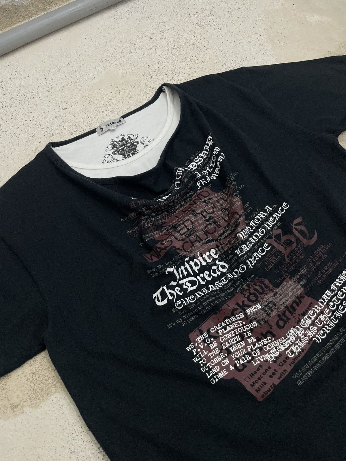 Hysteric Glamour Sorridiere Hades and Inferno Y2K Affliction Wording Poem Size US M / EU 48-50 / 2 - 6 Thumbnail