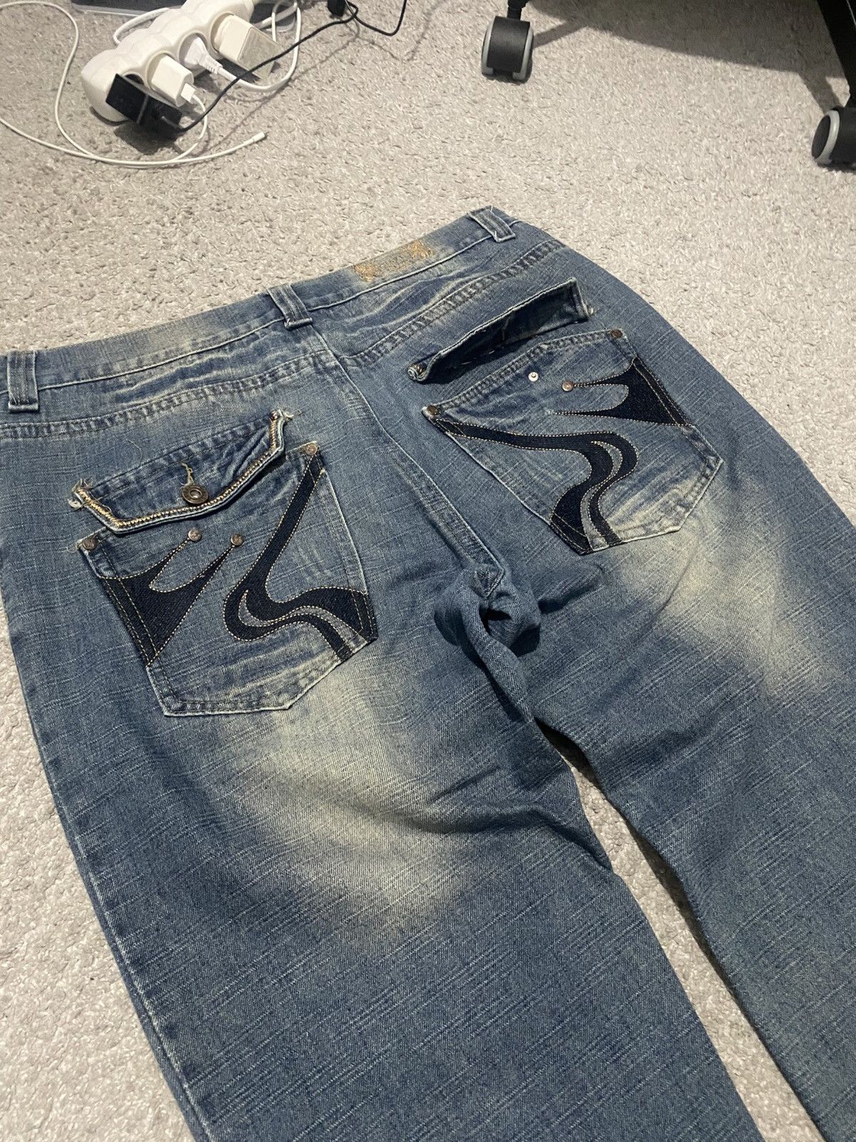 FUSAI × Japanese Brand × Vintage FUSAI Japanese Denim Pants y2k baggy drip Archive jeans Size US 40 / EU 56 - 11 Thumbnail
