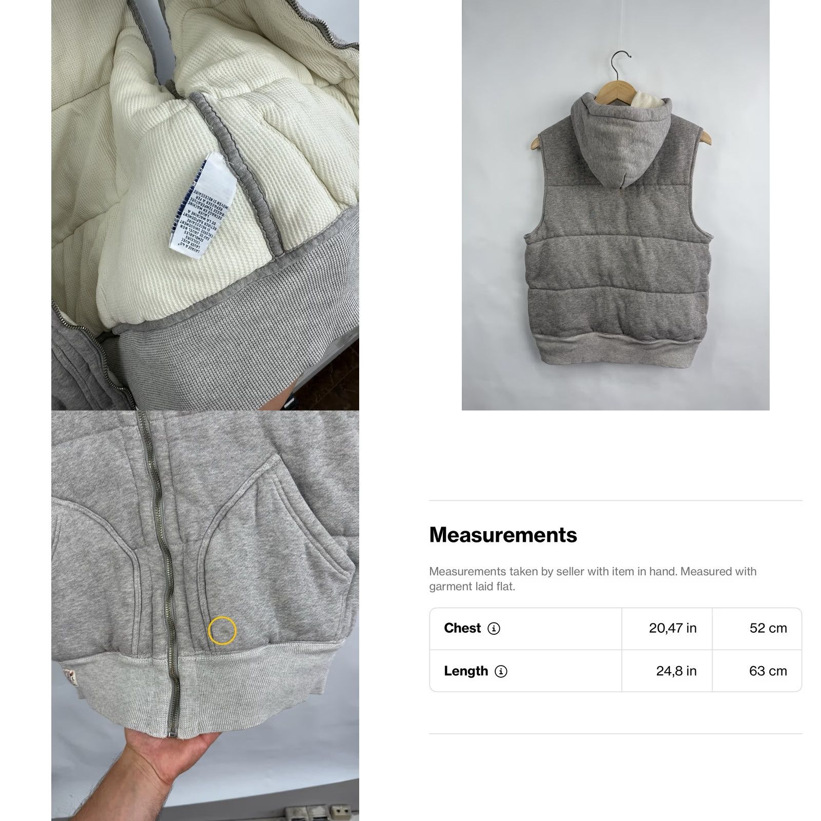 Ralph Lauren Ralph Lauren Vest Mens S Gray Retro Y2K Varsity Style P Vest Big Varsity Style Hype Rare Old School Size US S / EU 44-46 / 1 - 8 Thumbnail