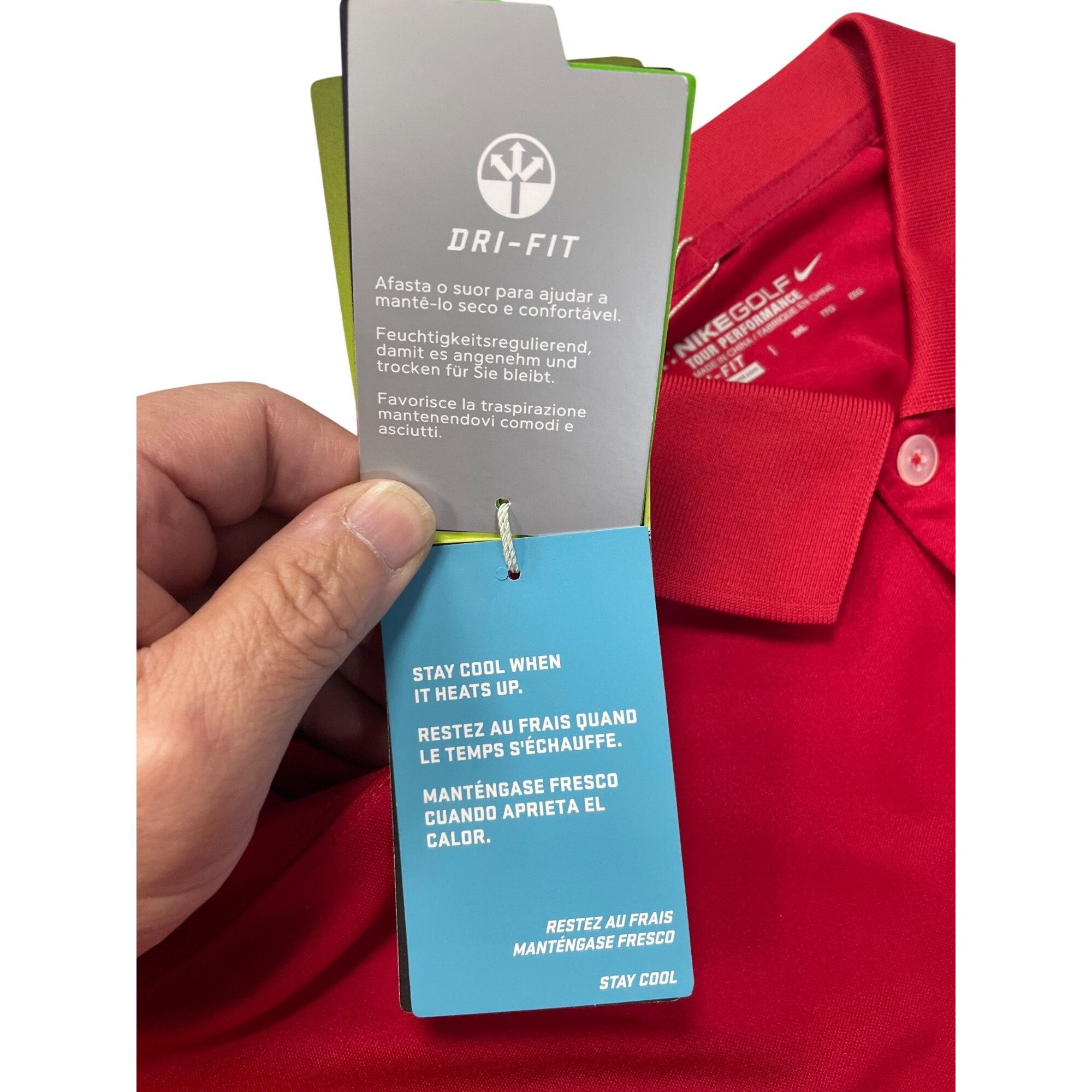 Nike Nike Golf Tour 2014 ALl Stars Embroided Patch Mens Red Polo Size US XXL / EU 58 / 5 - 10 Thumbnail