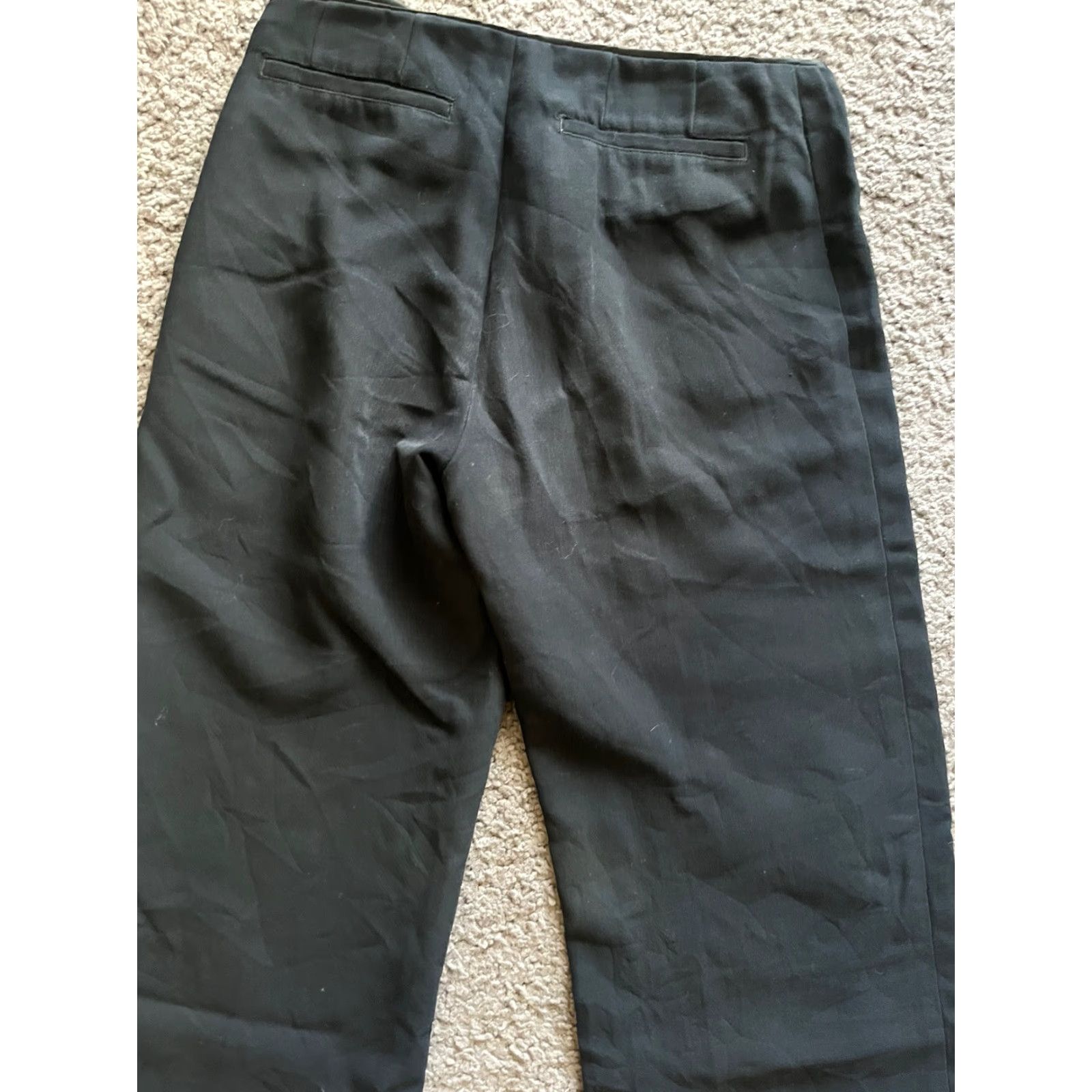 Gap Gap Womens Black Solid Trouser Pants Size 6 Polyester Size 28" / US 6 / IT 42 - 4 Thumbnail