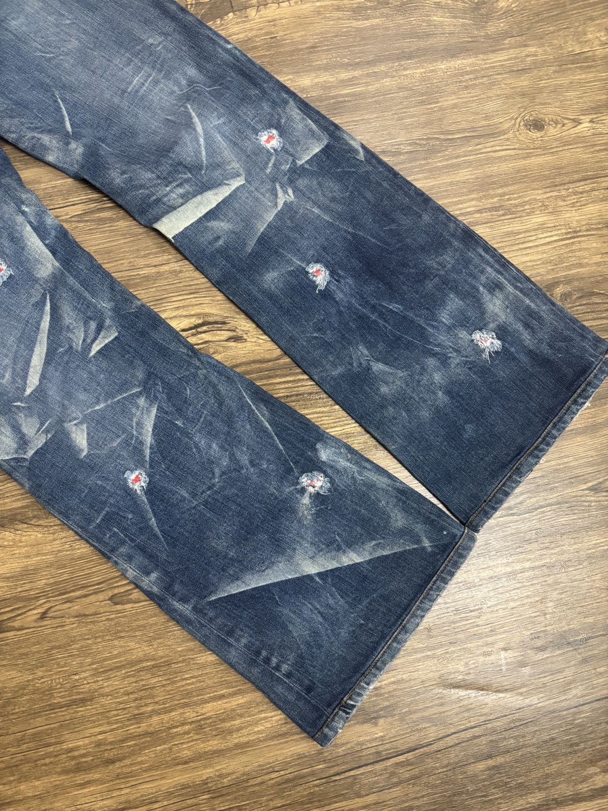 Diesel Vintage diesel distressed flare denim Size US 30 / EU 46 - 2 Thumbnail
