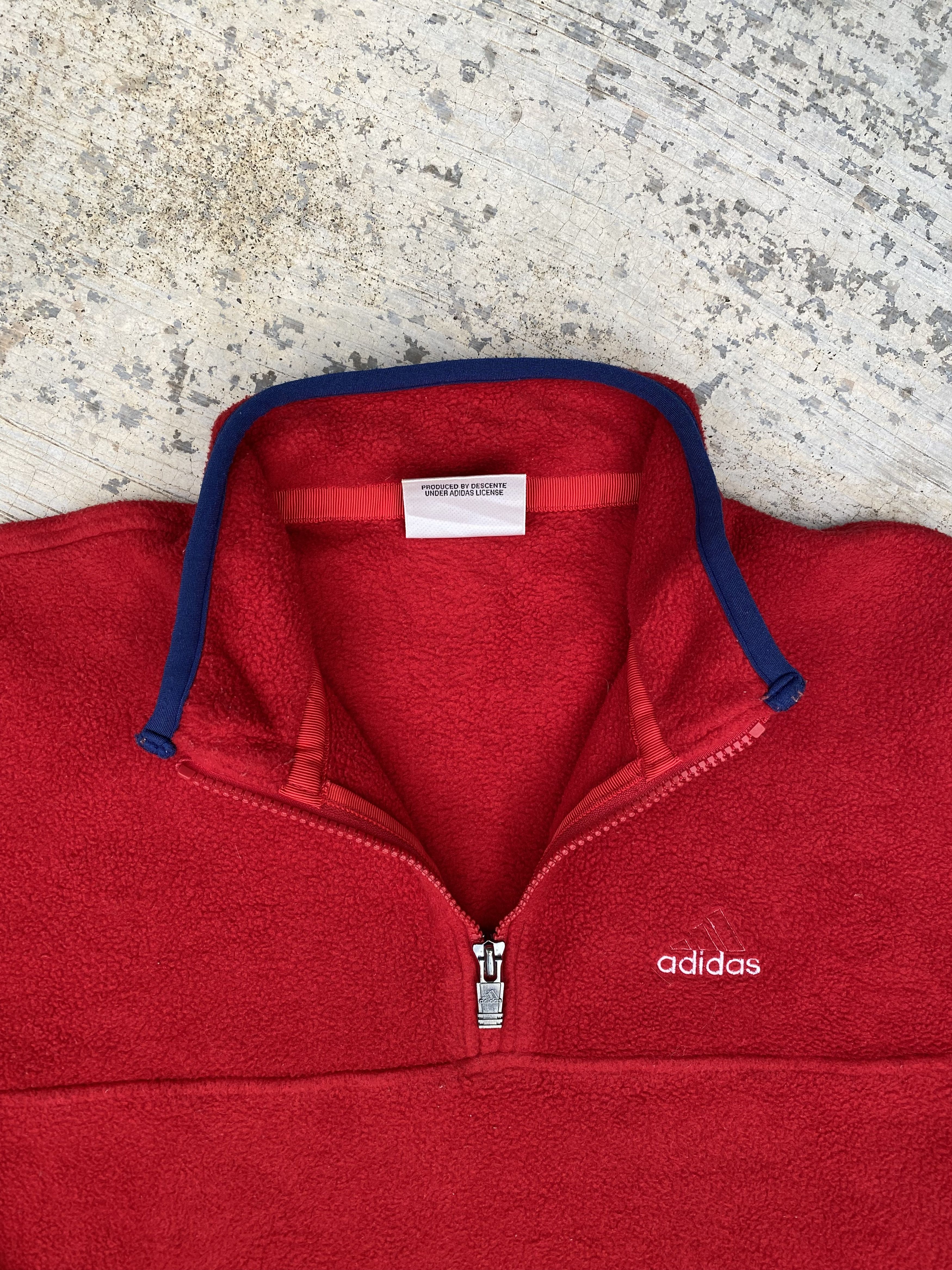 Adidas × Descente AW Vintage Adidas by descente half zipper fleece sweater Size US L / EU 52-54 / 3 - 3 Thumbnail