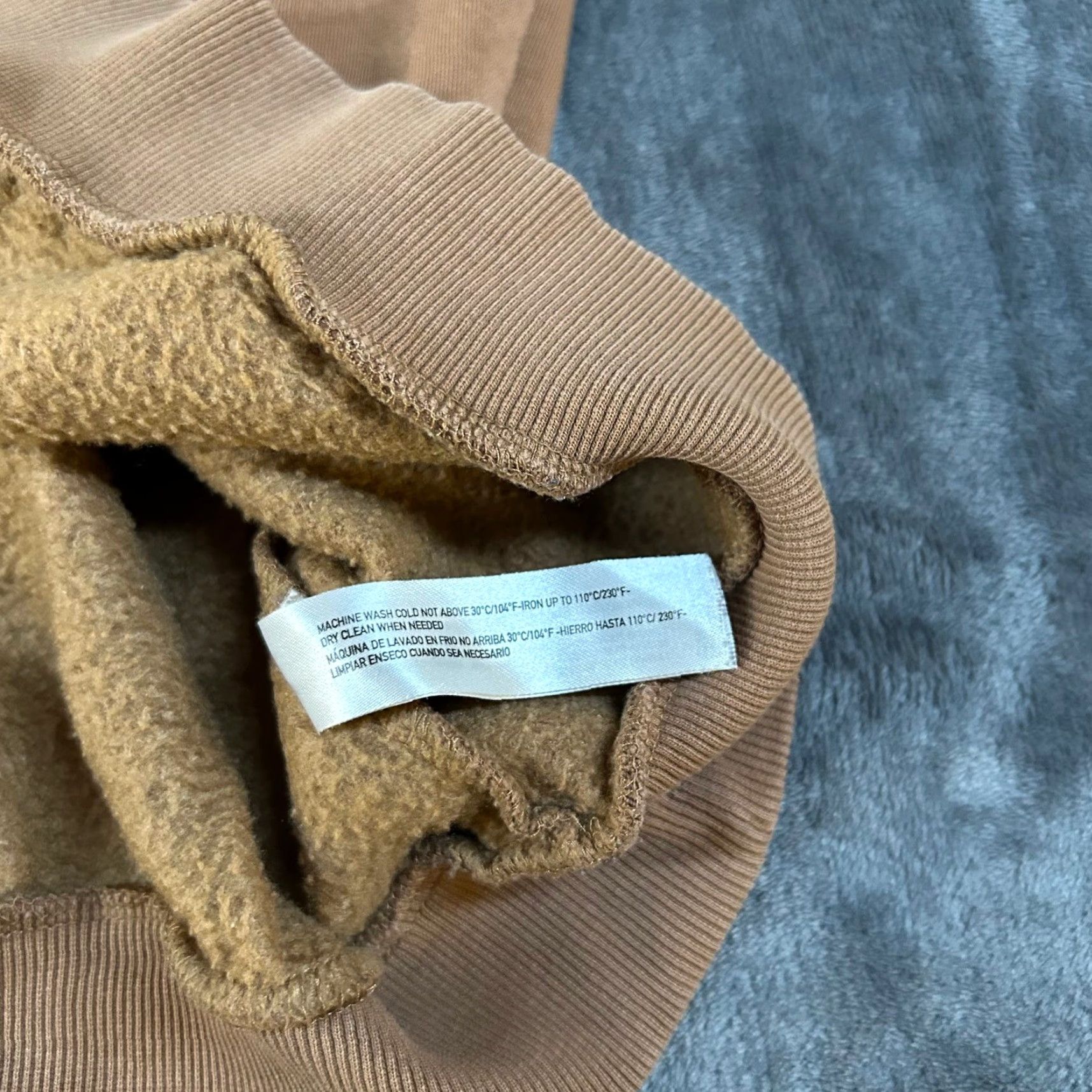 Denime VINTAGE Denim & Flower Hoodie Mens Large Brown Sweatshirt Pullover Size US L / EU 52-54 / 3 - 5 Thumbnail
