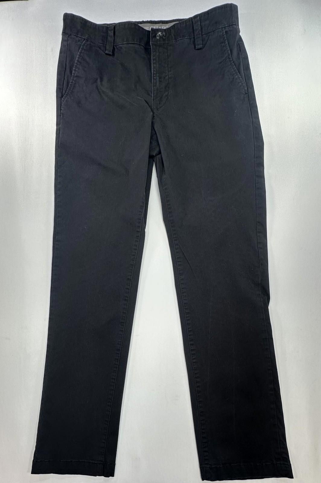 Chaps Chaps Straight Fit Flat Front Chinos Black Mens 32/34 Size US 32 / EU 48 - 1 Thumbnail