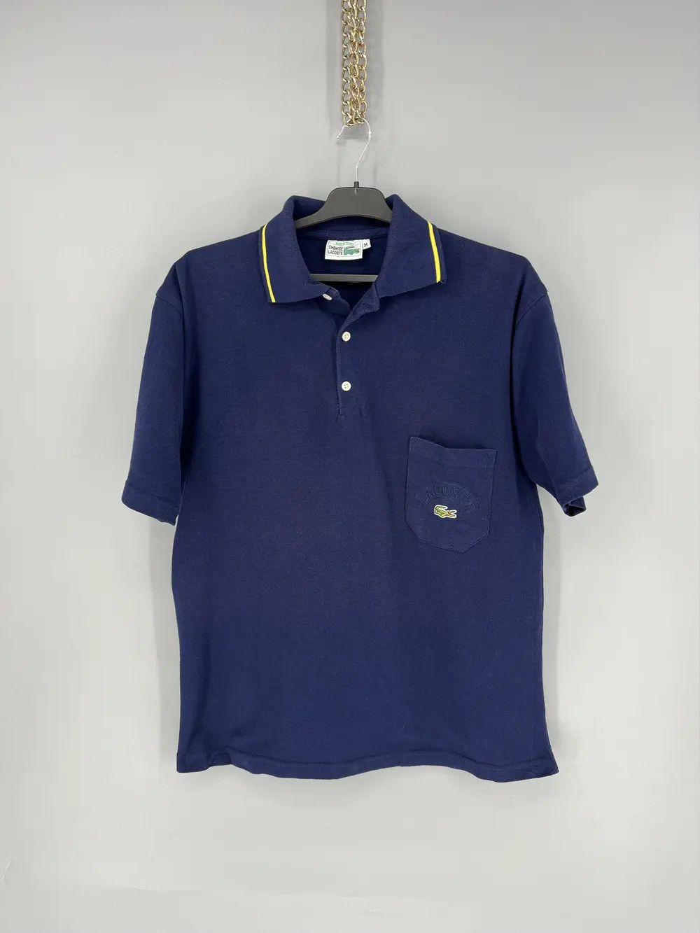 Lacoste Vintage Chemise Lacoste Big Logo Made in France Polo t-shirt Size US M / EU 48-50 / 2 - 1 Thumbnail