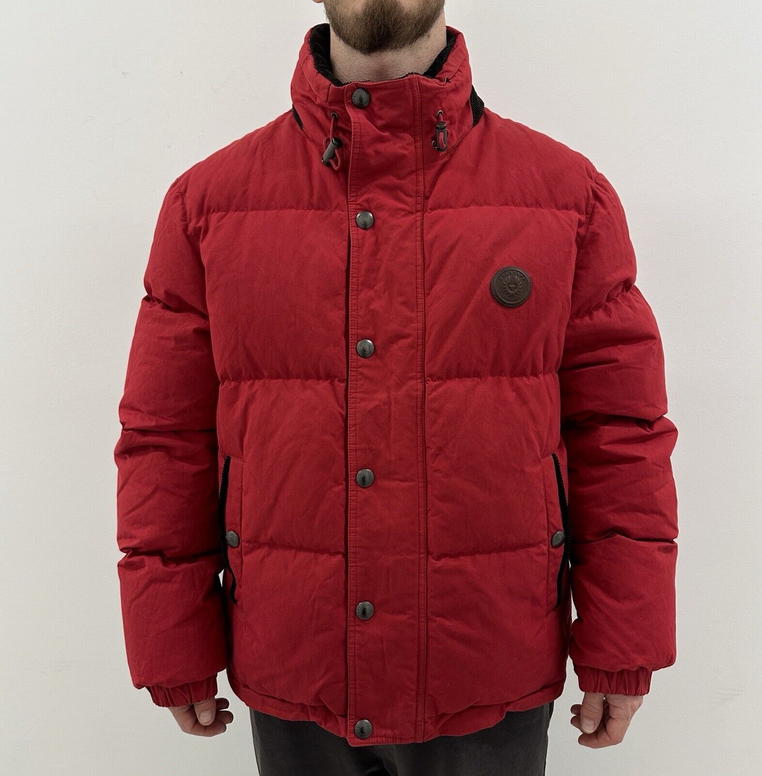DDP Belstaff Aviation Down Puffer Jacket Red Men