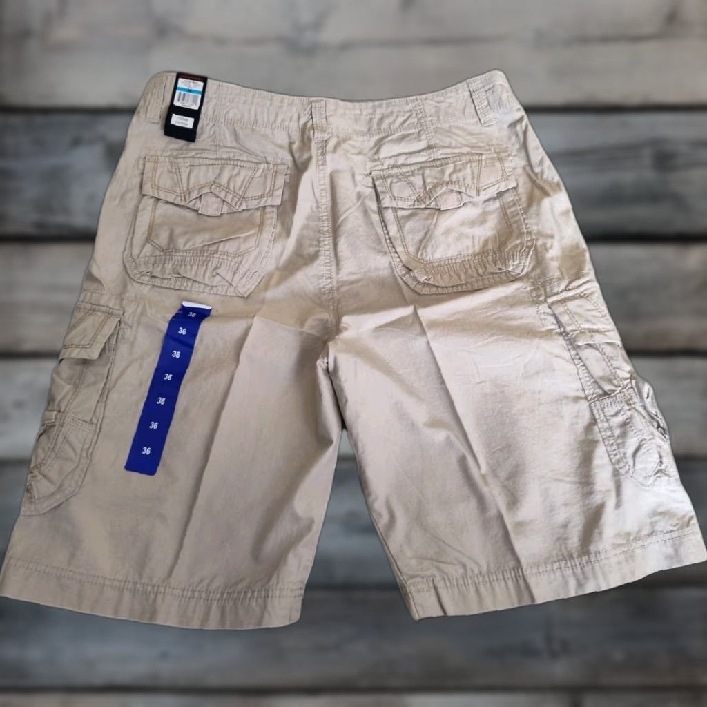 Vintage NWT Deadstock Y2K Unionbay Cargo Utility Tactical Shorts Khaki Mens Size 36 NEW Size US 36 / EU 52 - 1 Thumbnail