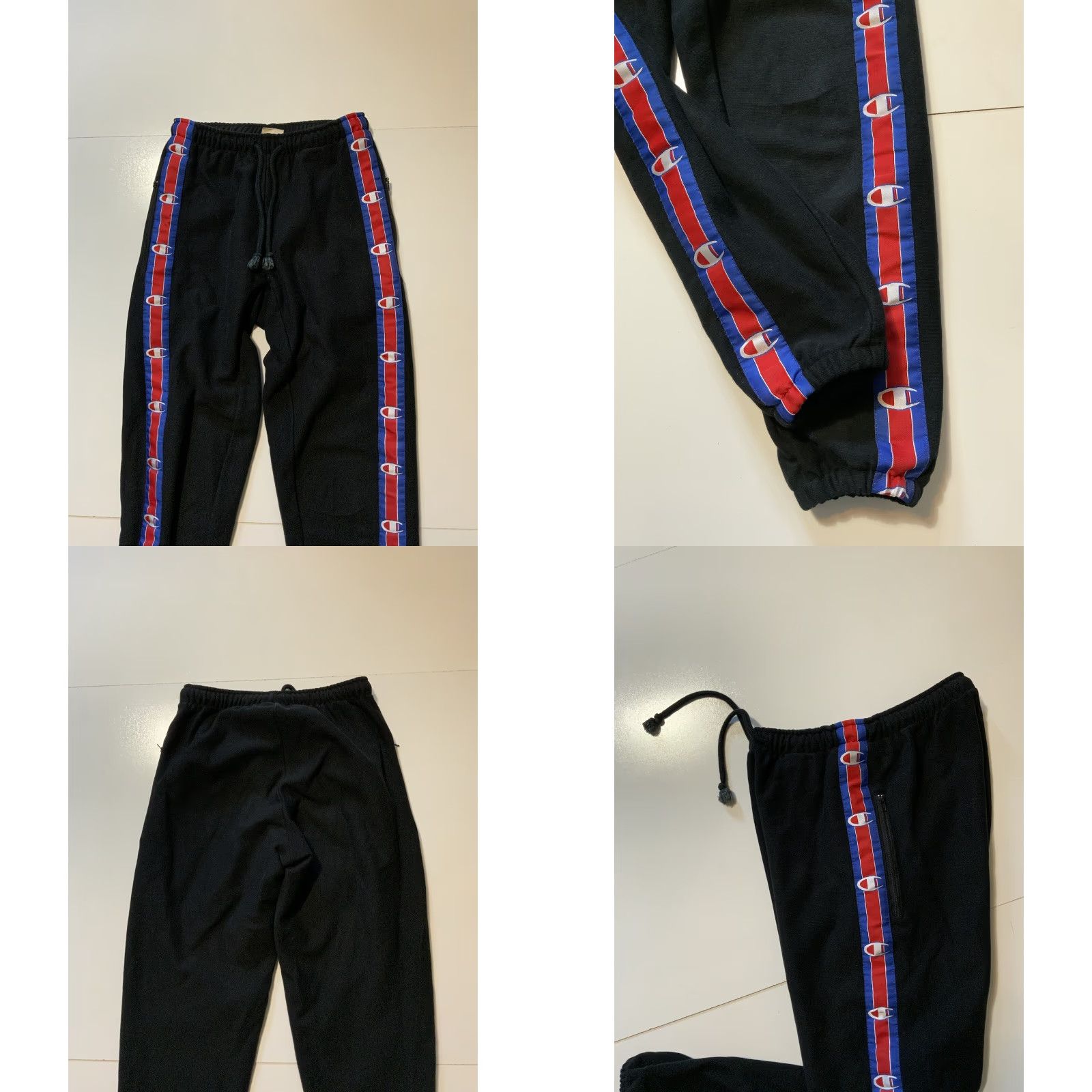 Champion VETEMENTS X CHAMPION SS17 Demna Reverse Weave Black Jogger Sweatpants Sz. S Size US 29 - 8 Thumbnail