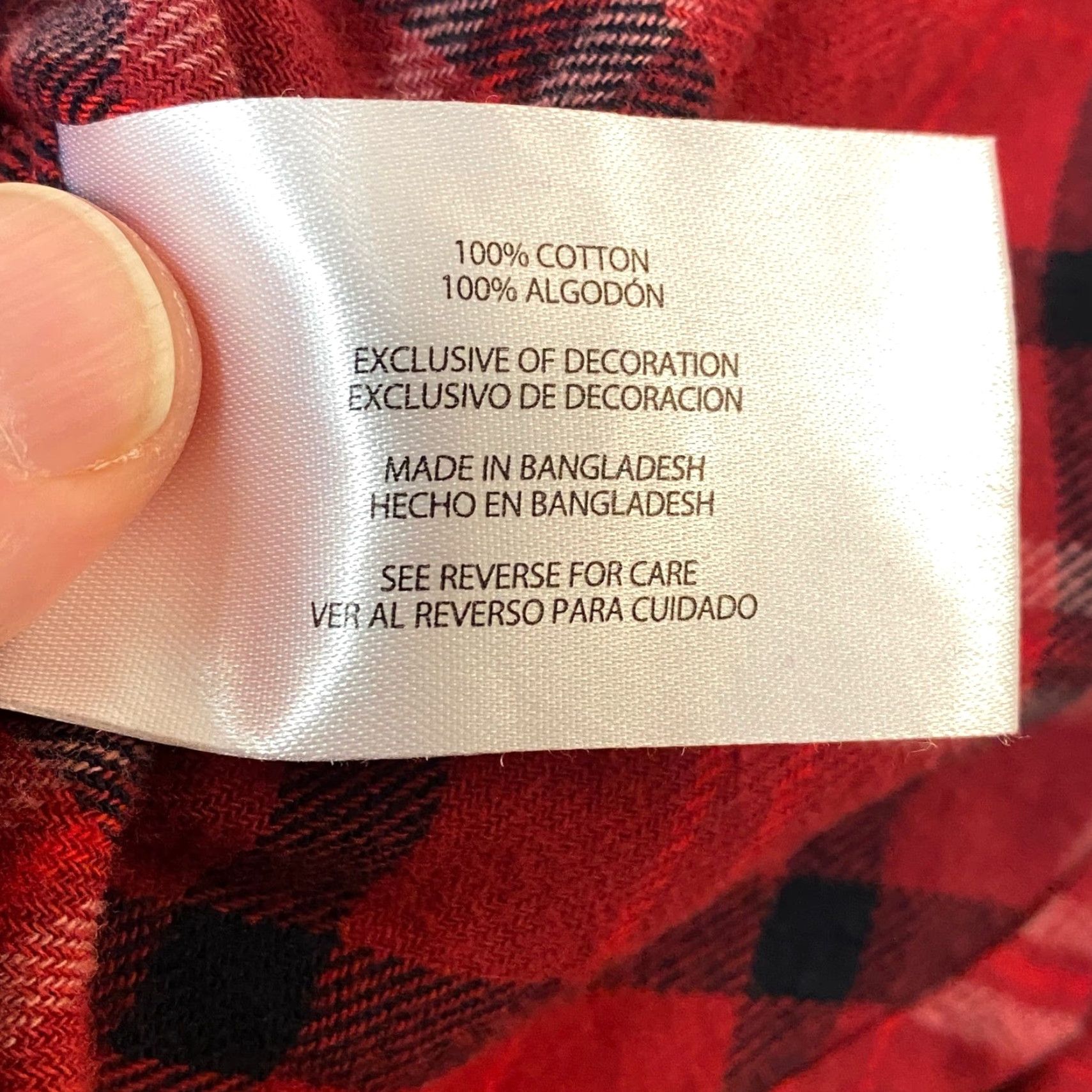 Eddie Bauer Eddie Bauer Women's Red Black Plaid Flannel Shirt Long Sleeve Button-Up L Womens Size L / US 10 / IT 46 - 4 Thumbnail