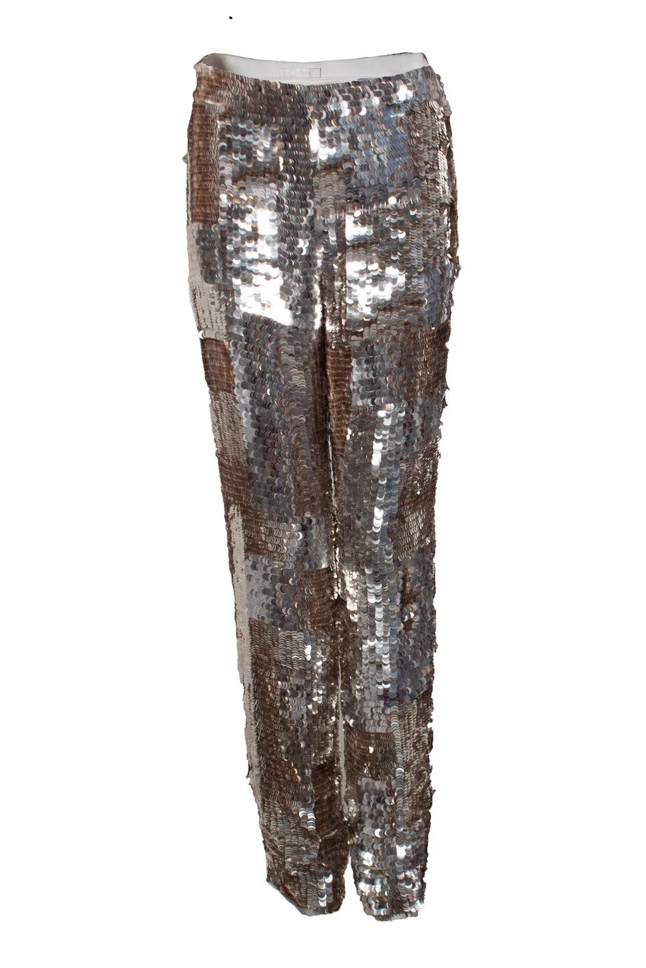 Chloe o1y0825 Sweatpant in Silver/Brown Size 28" / US 6 / IT 42 - 1 Thumbnail