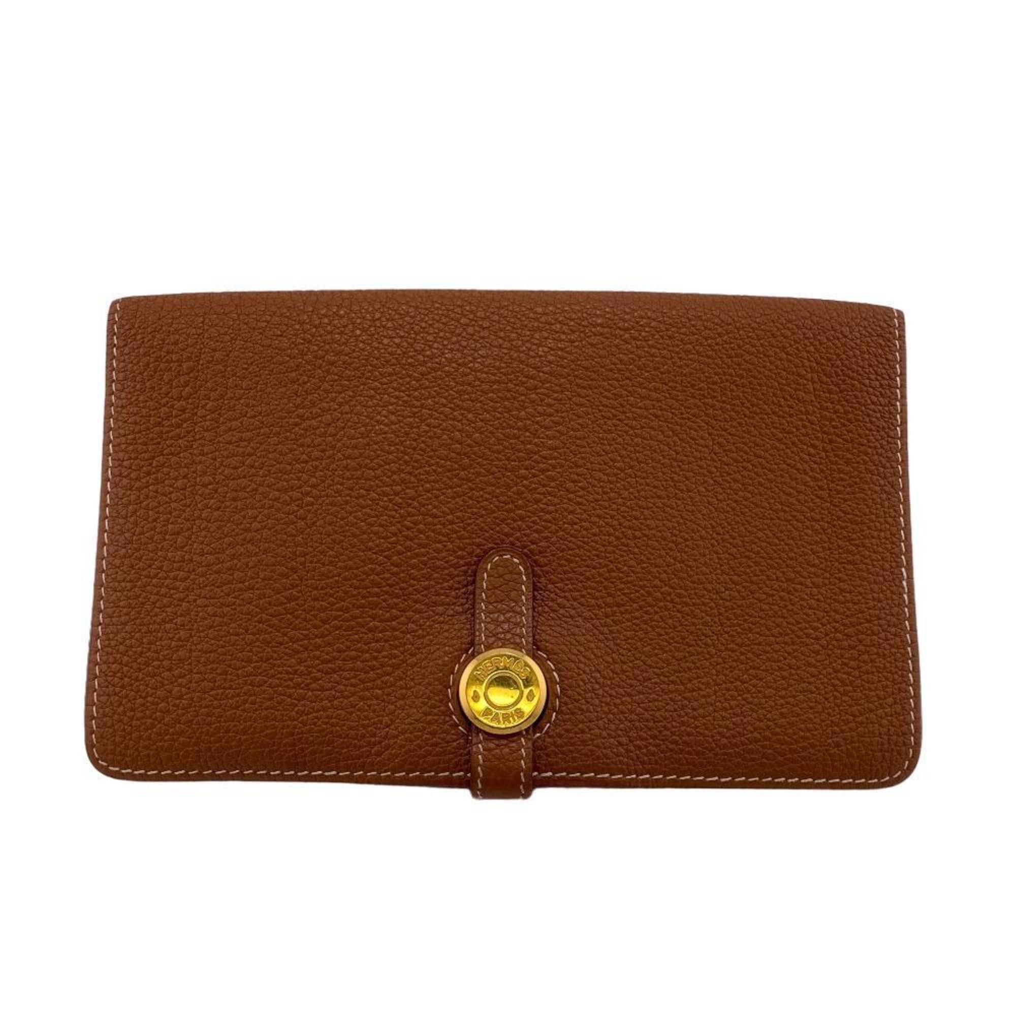 image of Hermes Dogon Mm Long Wallet Brown Men's Women's