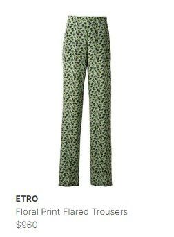 Etro ETRO floral print silk trousers. Size 40IT. Size 27" / US 4 / IT 40 - 3 Thumbnail