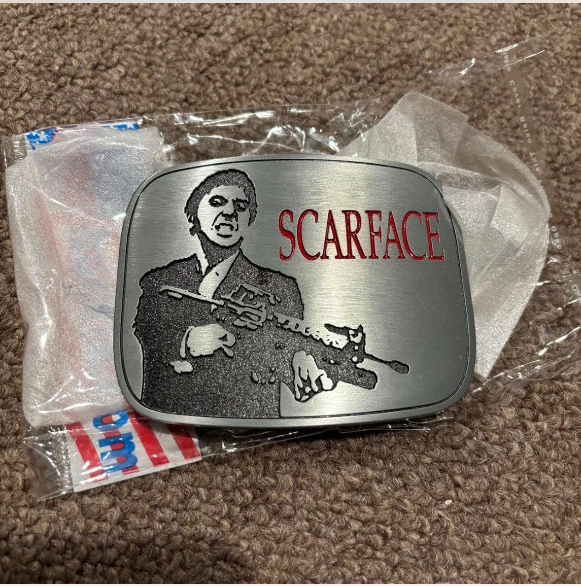 Vintage Vintage Scarface belt buckles Tony Montana Size ONE SIZE - 3 Thumbnail