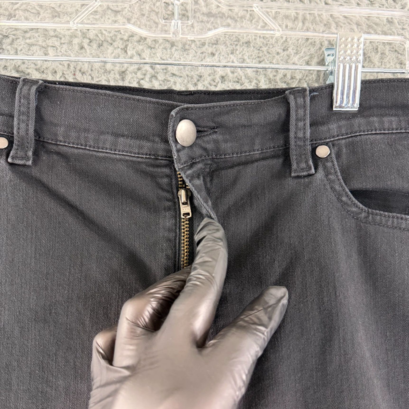 Eileen Fisher Eileen Fisher Jeans Womens Medium Black Straight Leg High-Rise Casual Stretch Size 32" / US 10 / IT 46 - 3 Thumbnail