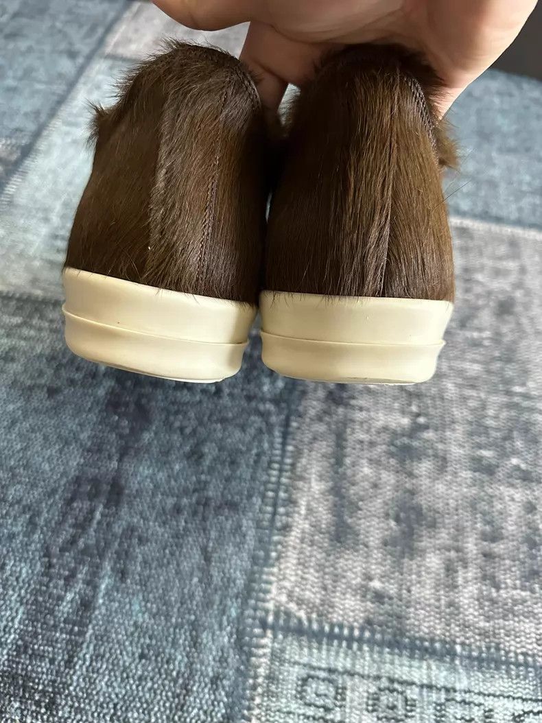 Rick Owens Rick Owens Main Line Brown Horse Hair Low Top Large Conver Size US 9 / EU 42 - 5 Thumbnail