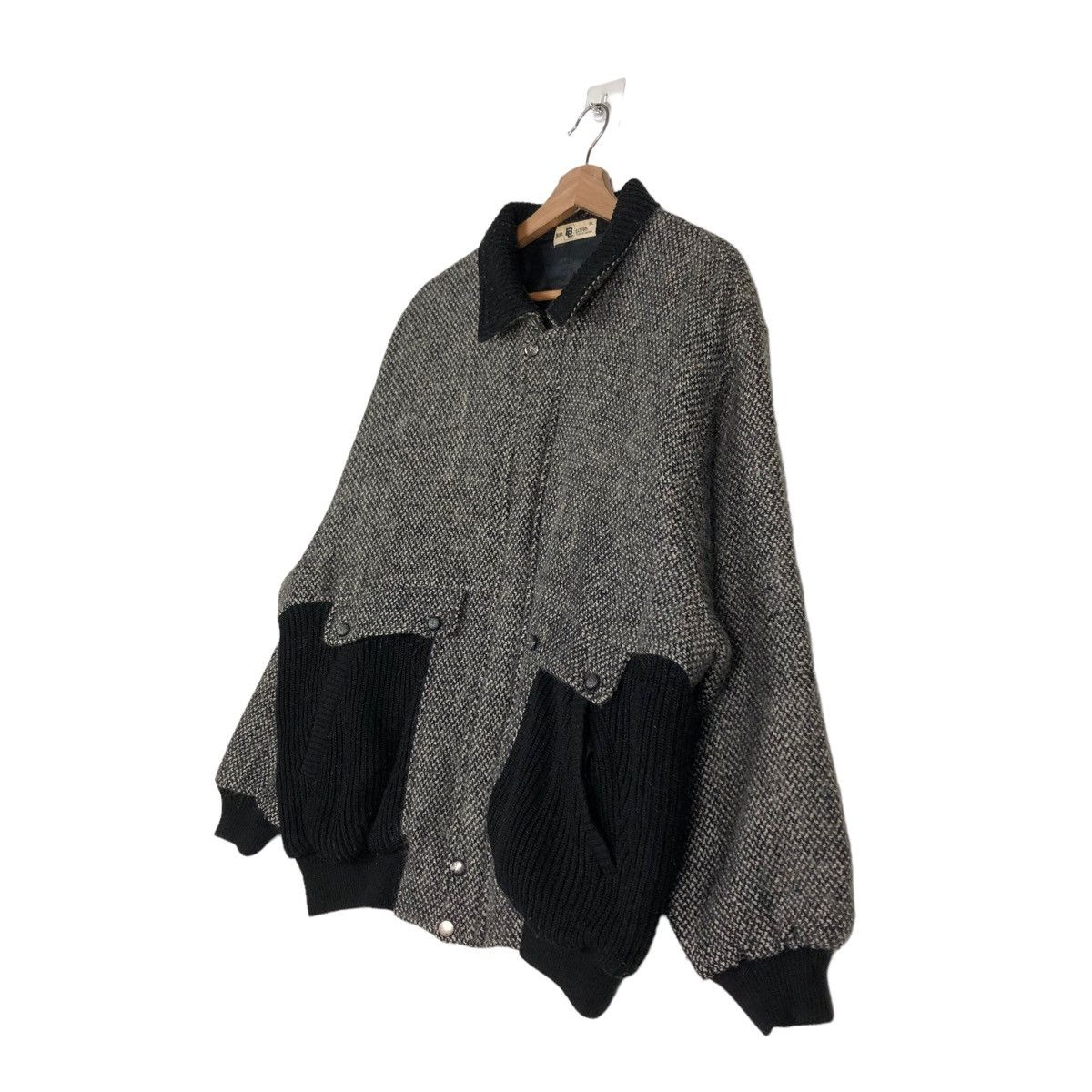 Japanese Brand 🔥VINTAGE WOOL BOMBER JACKET LOTUS TOKYO JAPAN ISSEY MIYAKE Size US L / EU 52-54 / 3 - 2 Thumbnail
