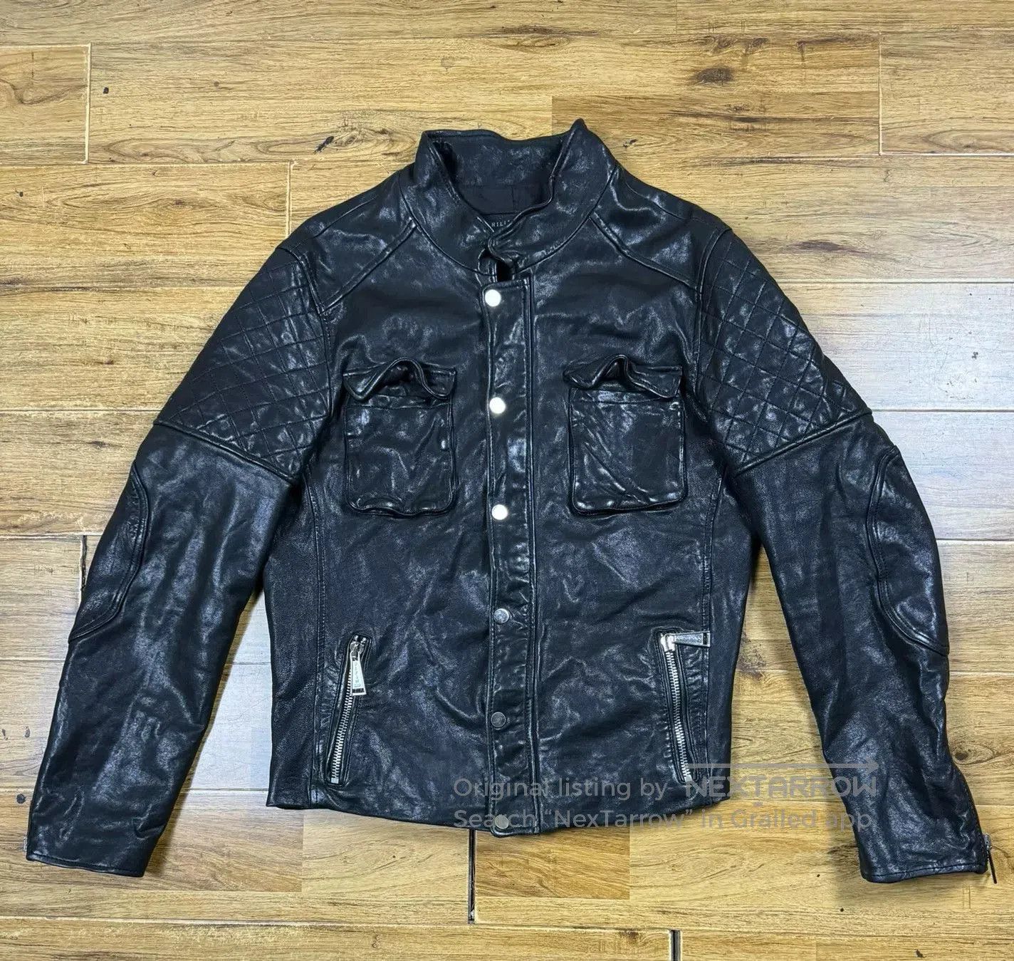 Philipp Plein Philipp Plein Leather Motorcycle Jacket. Size US M / EU 48-50 / 2 - 1 Thumbnail