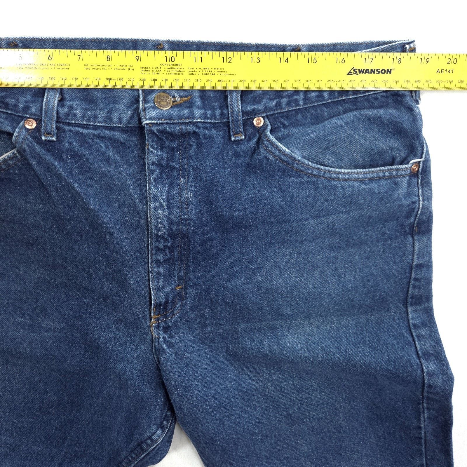 Lee Vintage 80's Lee Riders Jeans Mens 37x31 USA Union Made Size US 37 - 5 Thumbnail