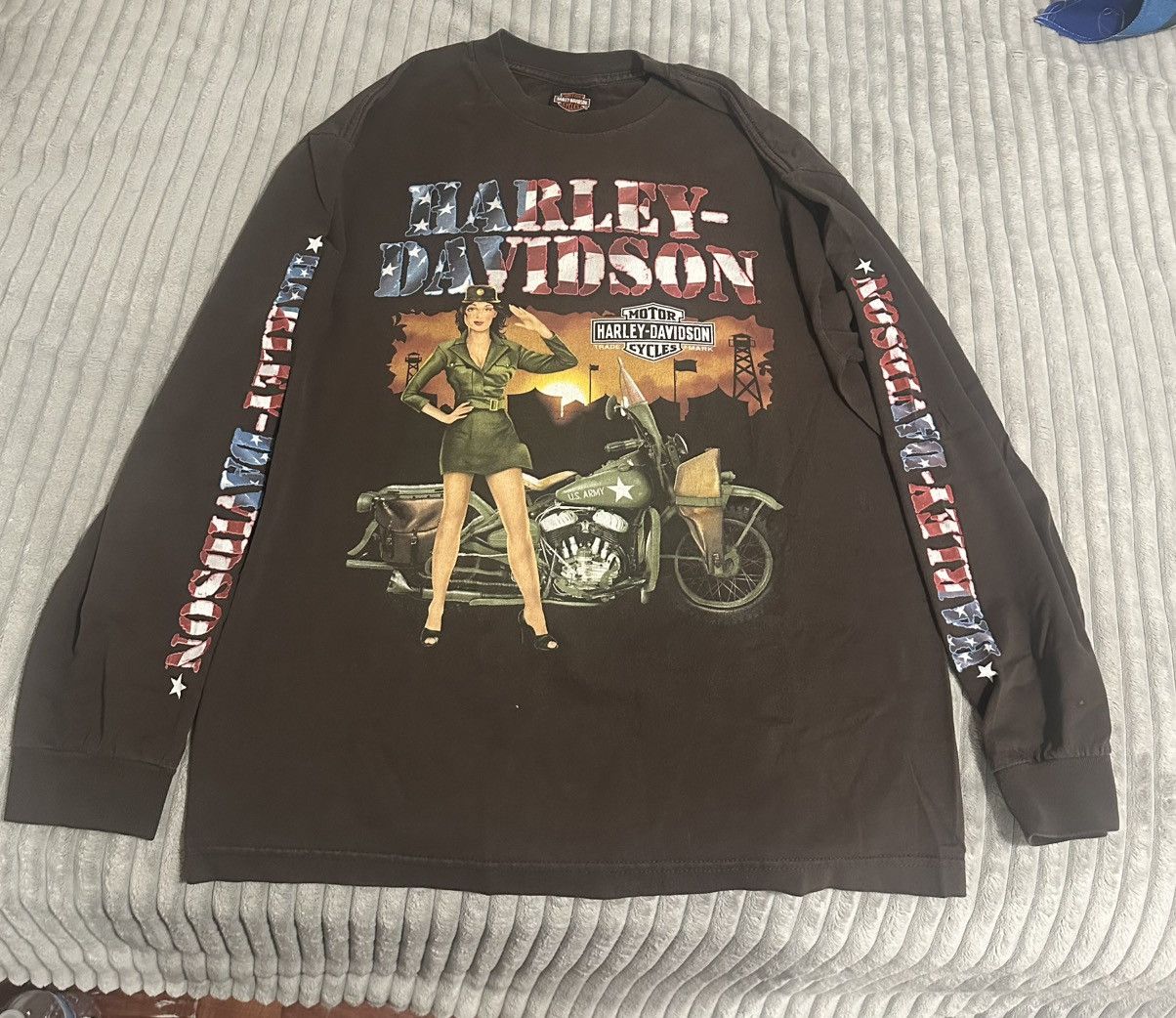 Harley Davidson Harley Davidson Army Girl Shirt Size US L / EU 52-54 / 3 - 2 Thumbnail