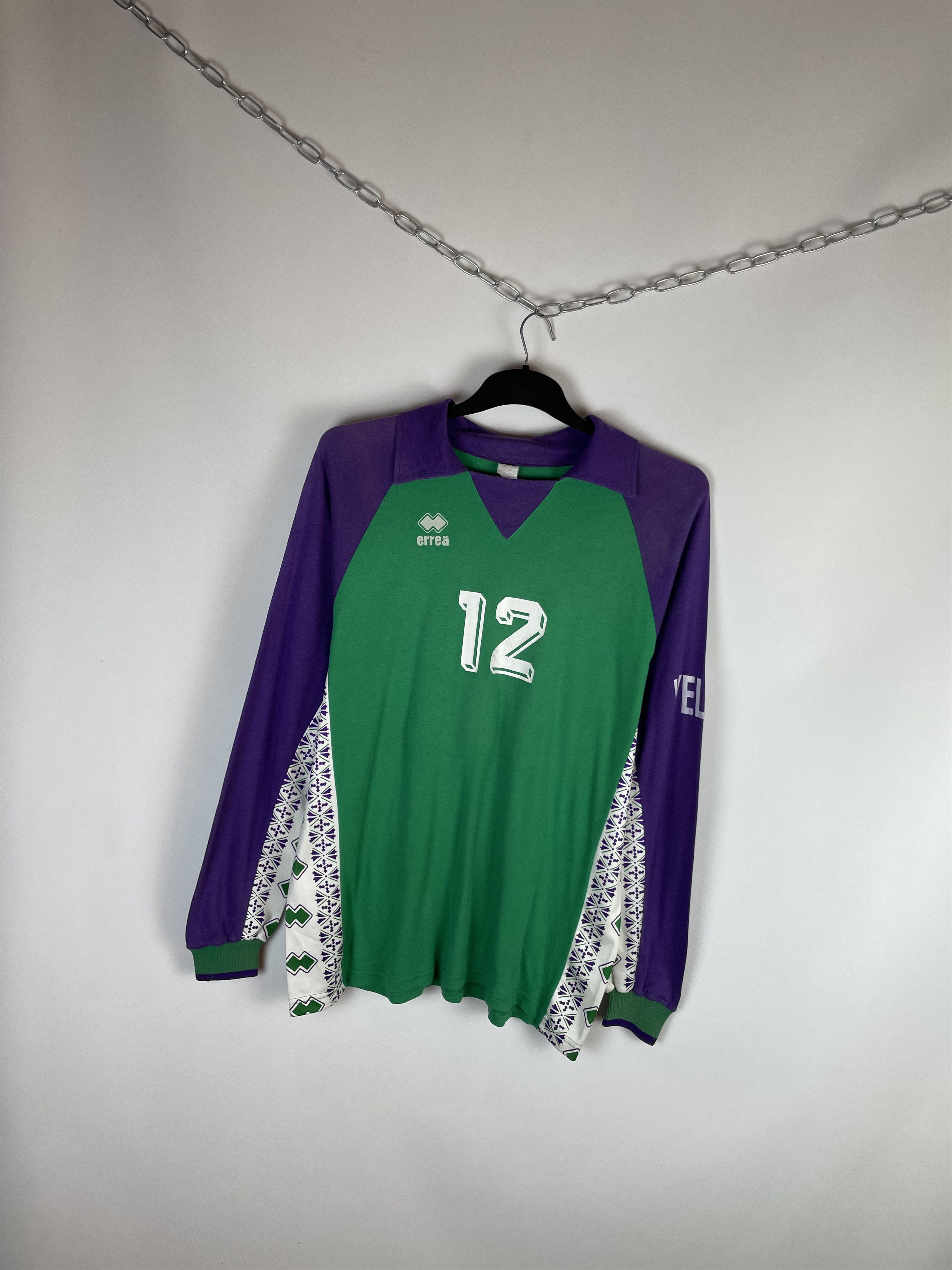 Errea 90s RARE ERREA VINTAGE SHIRT JERSEY FOOTBALL Size US XL / EU 56 / 4 - 2 Thumbnail