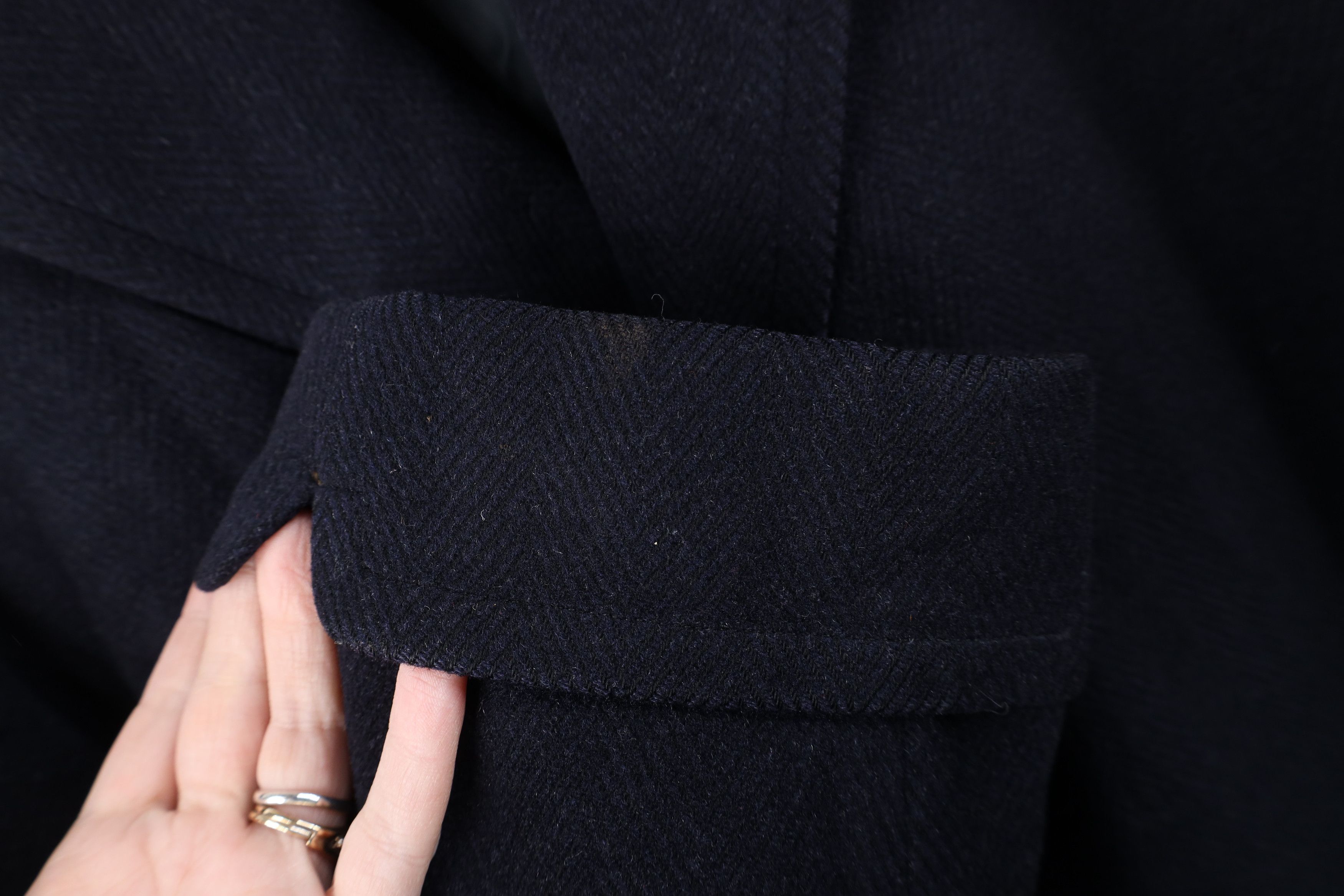 Vintage Vintage 50s 60s Rockabilly Heavy Herringbone Coat Jacket US Size US XXL / EU 58 / 5 - 7 Thumbnail