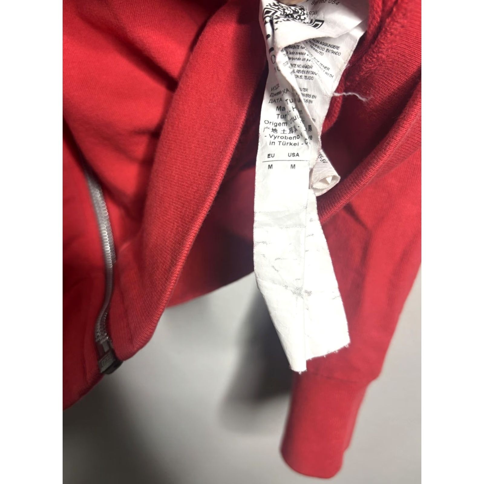 Emporio Armani EA7 Emporio Armani Hoodie Womens M Red Full Zip Rhinestone Logo Eagle Track Size M / US 6-8 / IT 42-44 - 7 Thumbnail