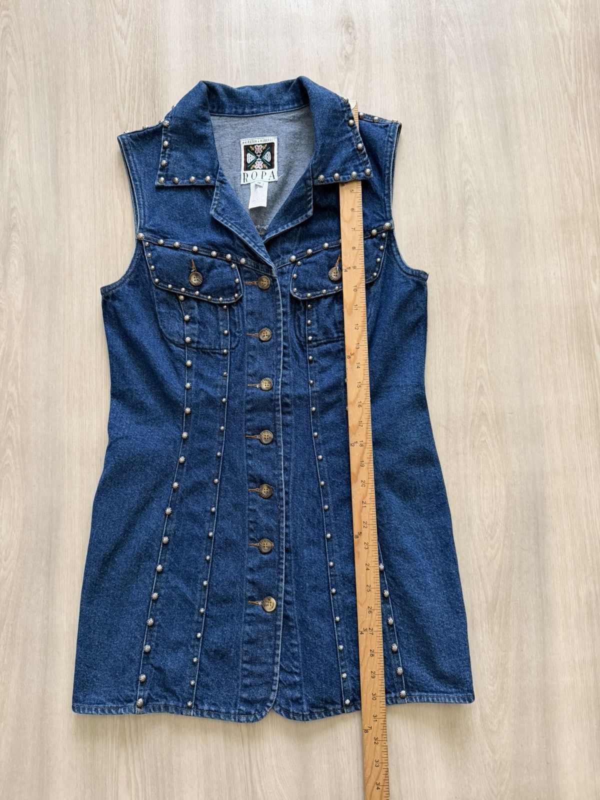 Vintage Rare Vintage Hairston Roberson Ropa Western Denim Dress Sz S Size S / US 4 / IT 40 - 5 Thumbnail
