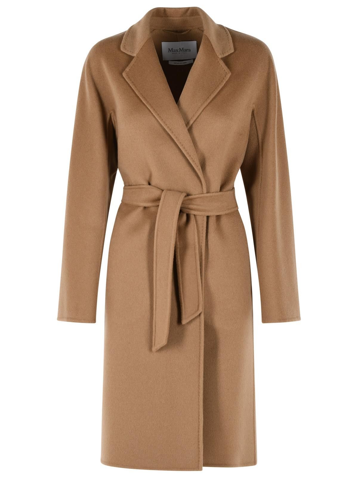 Max Mara MAX MARA 'Aceri' Camel Cashmere Wrap Coat Size S / US 4 / IT 40 - 1 Thumbnail