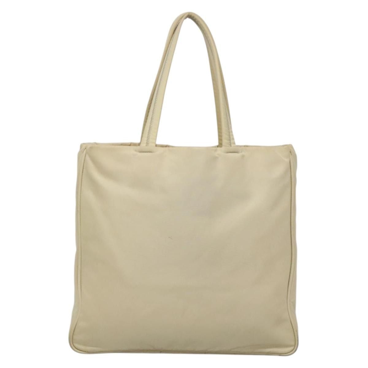 Prada PRADA Tote Bag Nylon Beige Silver Size ONE SIZE - 3 Thumbnail