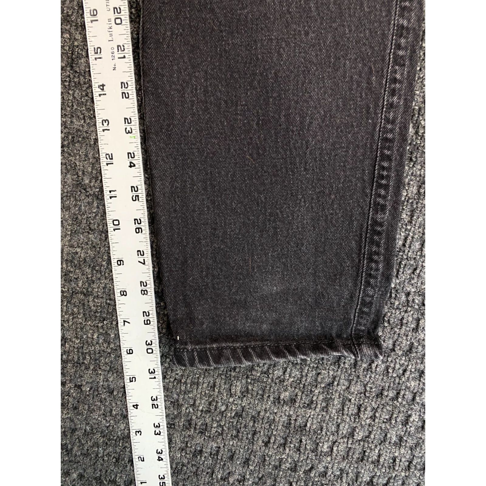 Lee VINTAGE Lee Original Jeans High Waisted Faded Black Size 10 30 x 31 Womens Jeans Retro Logo Hipster 90s Womens Lee Jeans Regular Rise Size 32" / US 10 / IT 46 - 7 Thumbnail